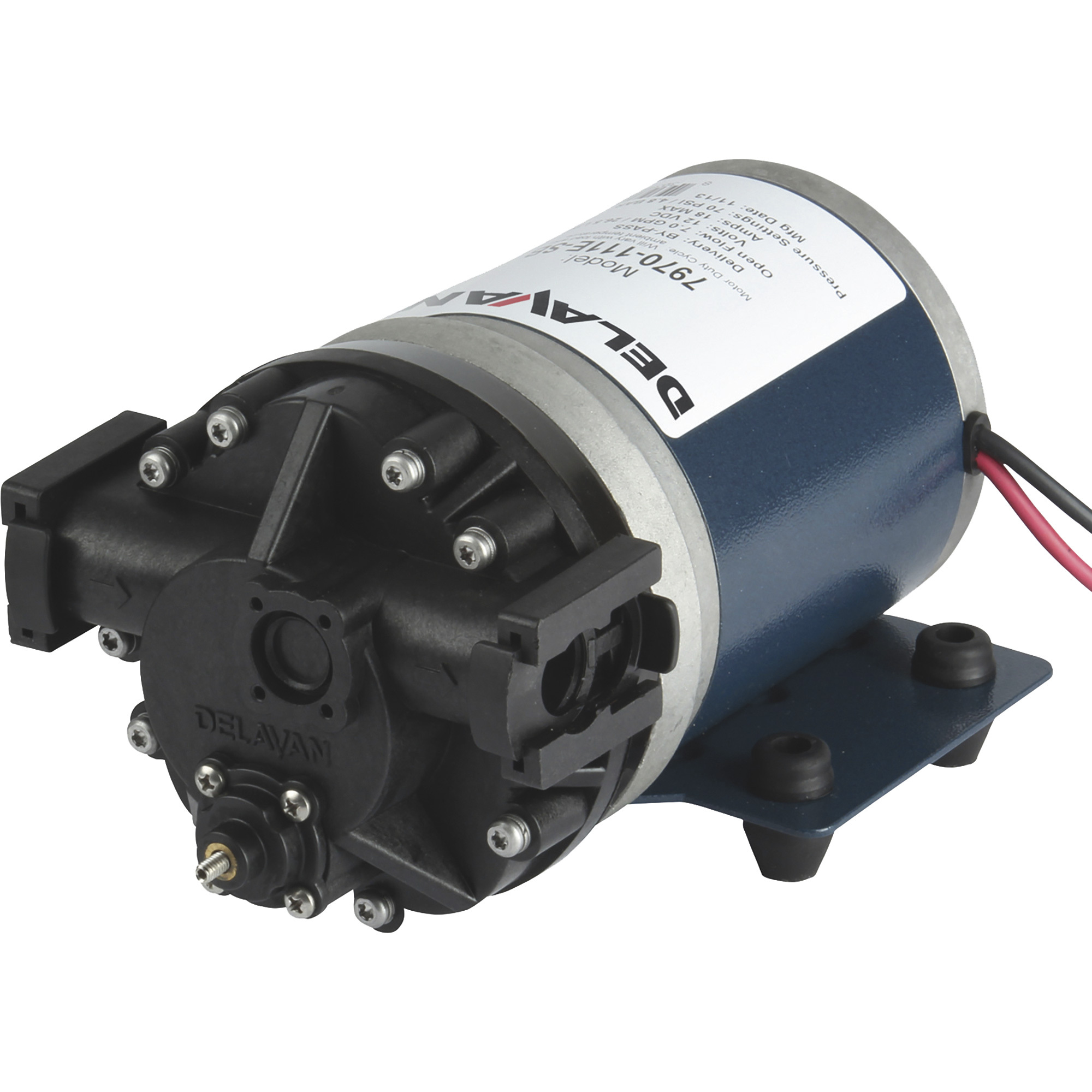 Delavan Pumps, 12v DEMAND STYLE DIAPHRAGM SPRAYER PUMP 7GPM, Volts 12