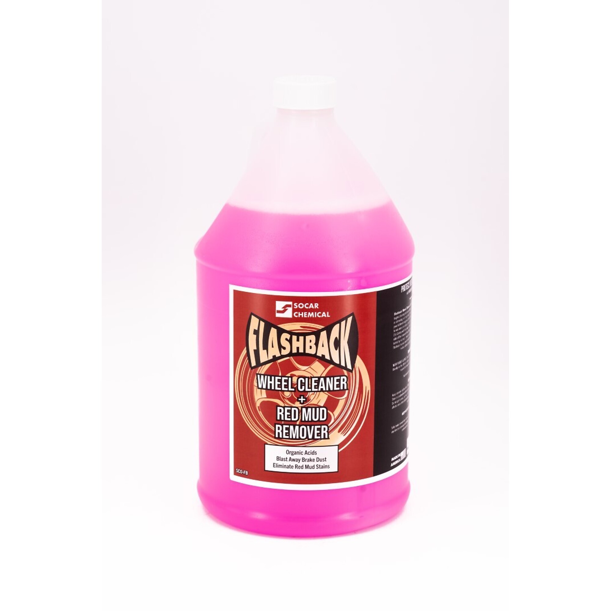 SOCAR Flashback Wheel Cleaner and Red Mud/Rust Stain Remover - 1 Gal., Model# SCO-FB-1