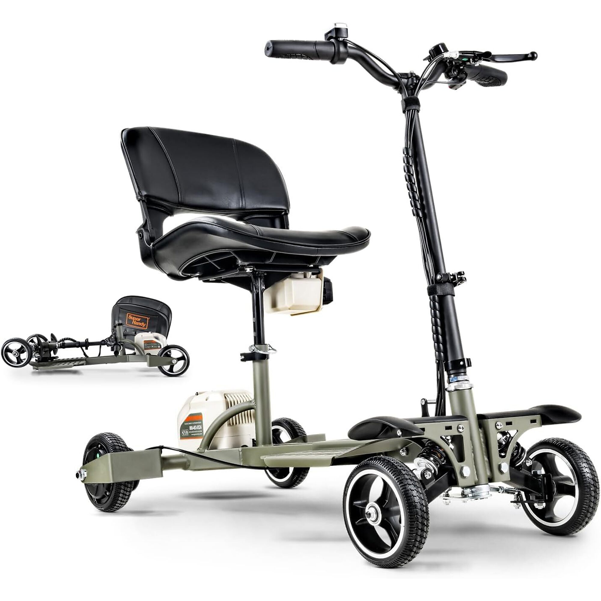 SuperHandy, 4-Wheel Lightweight Mobility Scooter, Model# TRI-GUT165 ...