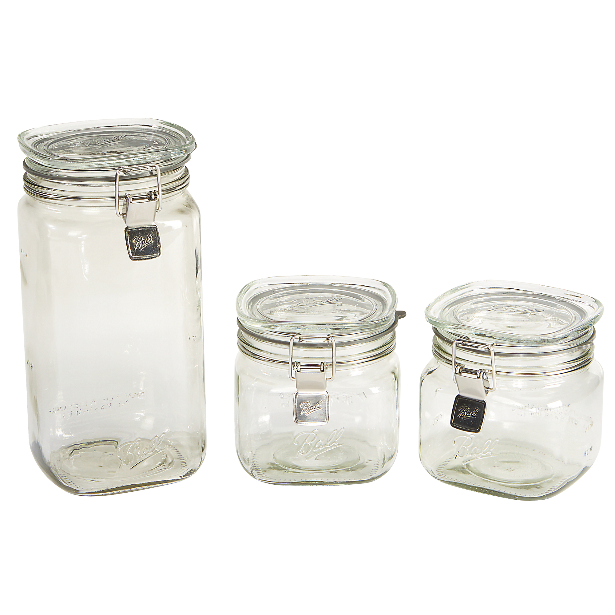 Ballard, Ball Storage Latch Jars, Glass Storage, 3-pack, Model# 2133175