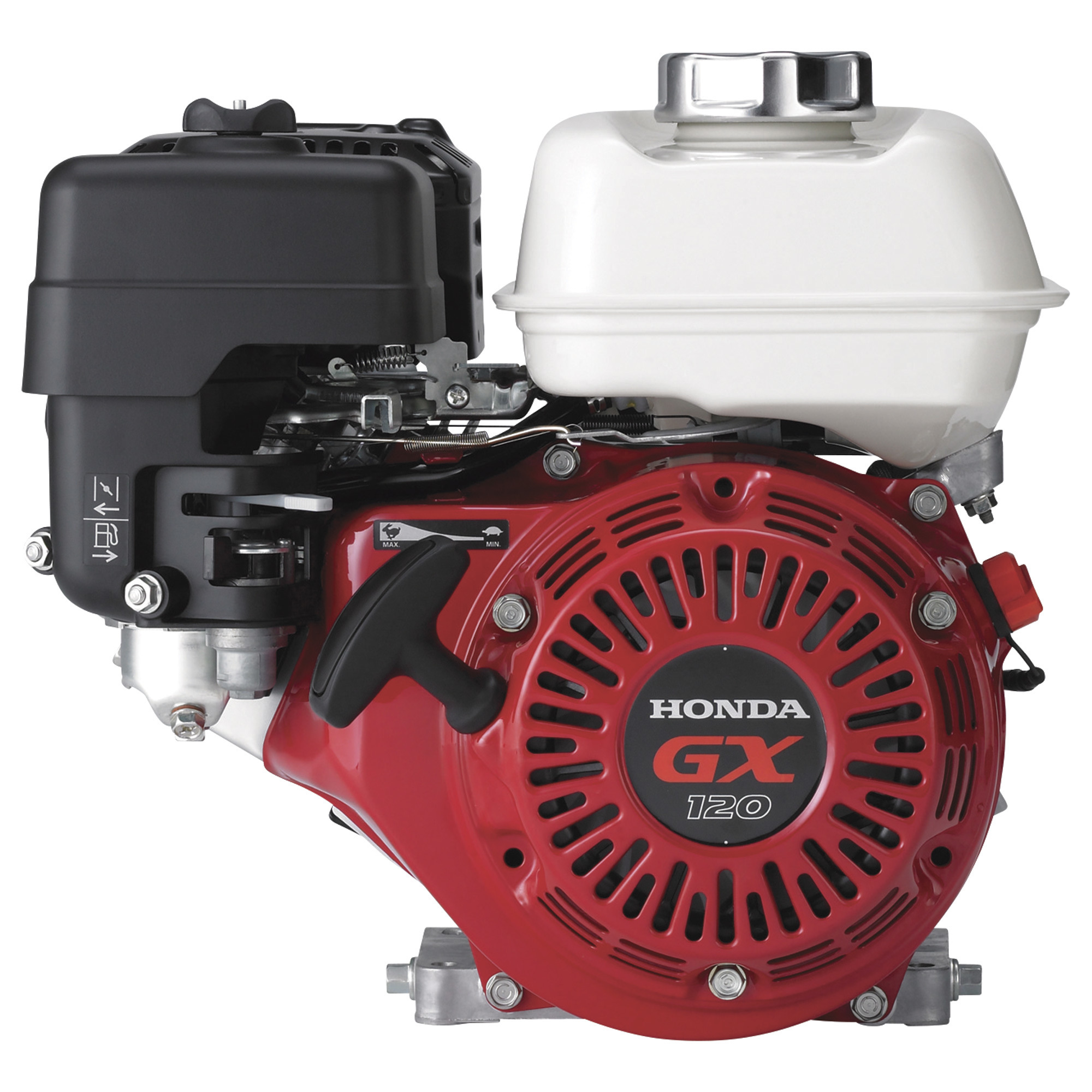 Honda Engines, HONDA 120CC OHV PUMP ENGINE, Engine Displacement 118 cc, Engine Type GX Series OHV Commercial-duty, Shaft Diameter 5/8 in, Model# GX120T3XTX2