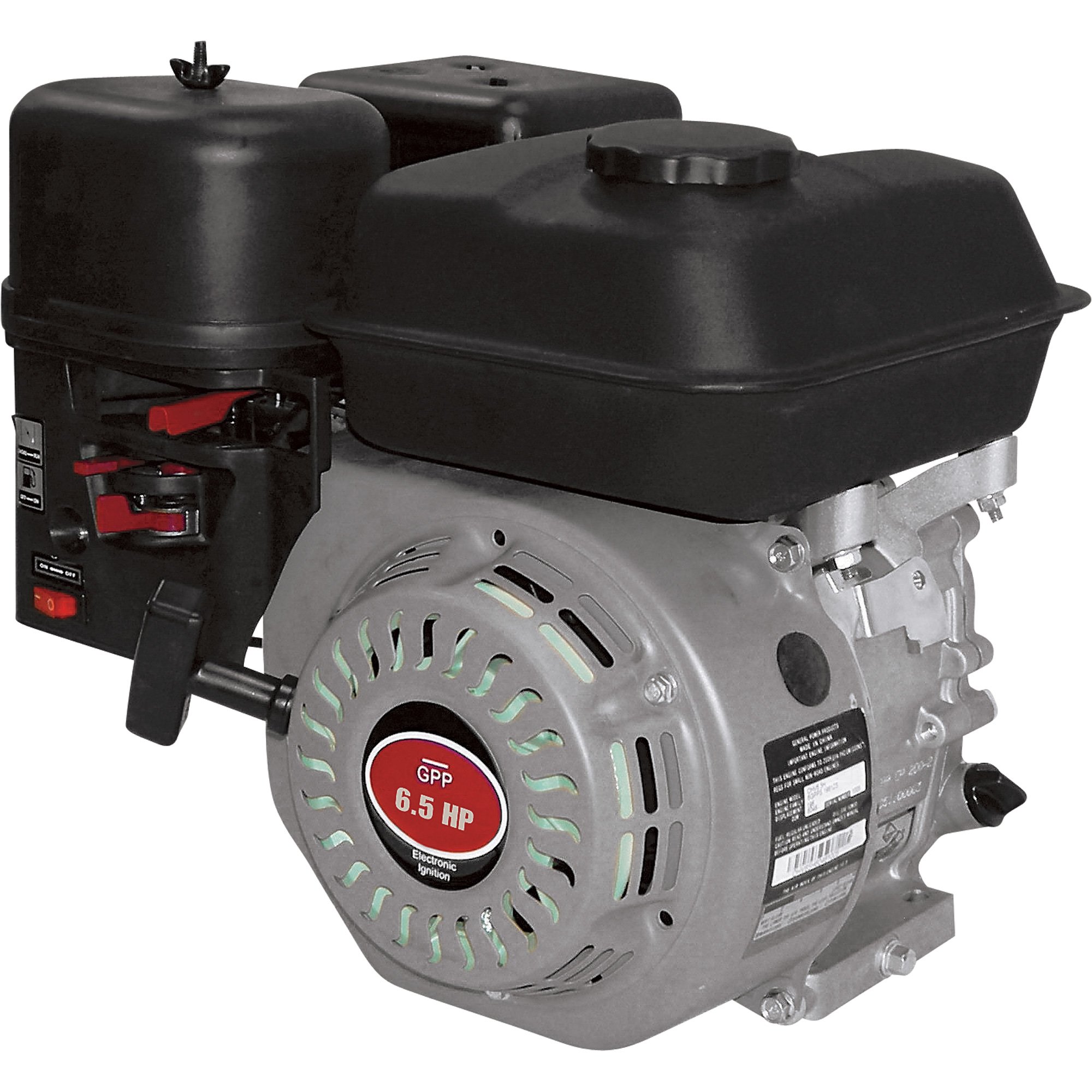GPP Horizontal OHV Engine – 6.5 HP, 3/4in. x 2 7/16in. Straight Shaft, Model# GPP200HOH