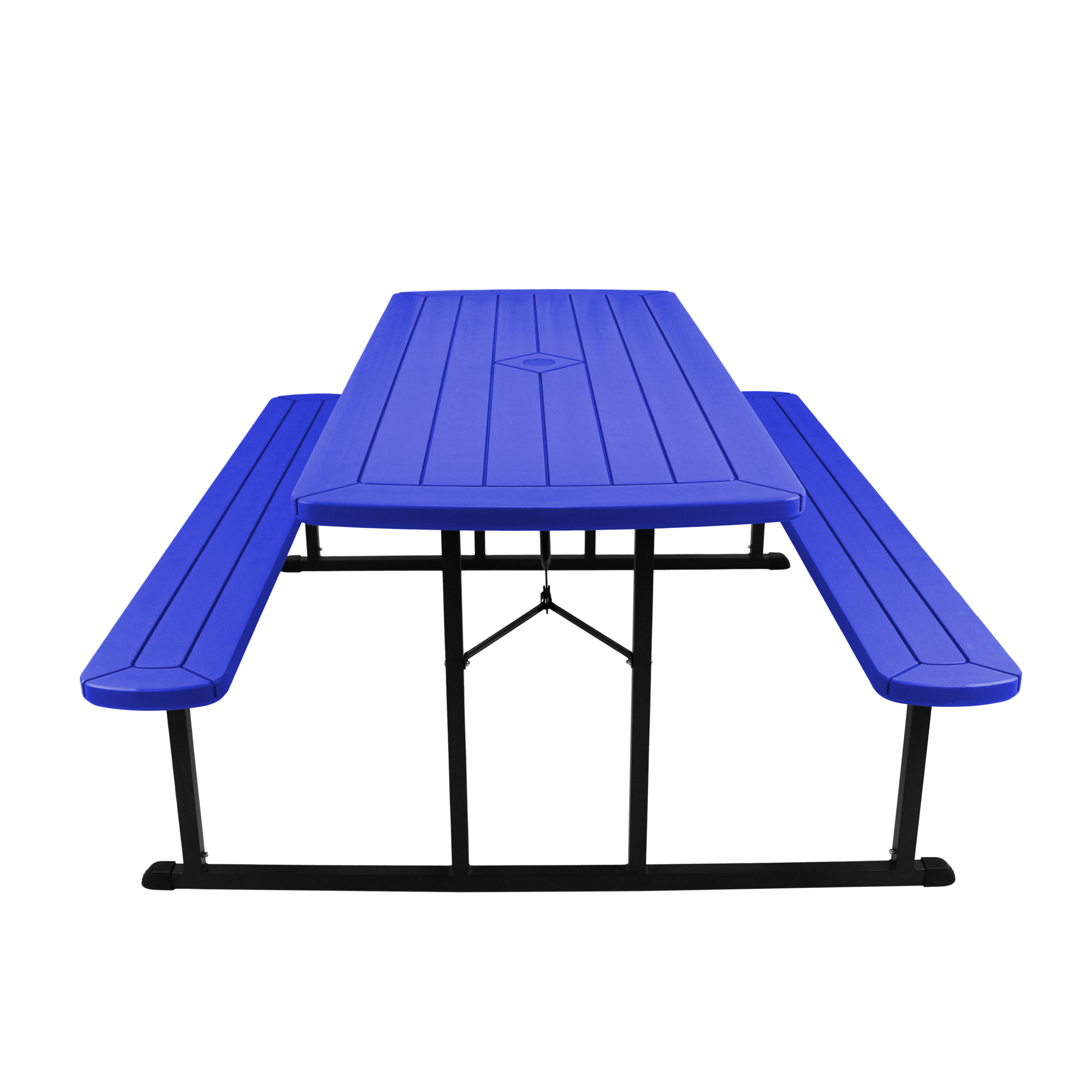National Public Seating, Blow Molded Picnic Table Blue