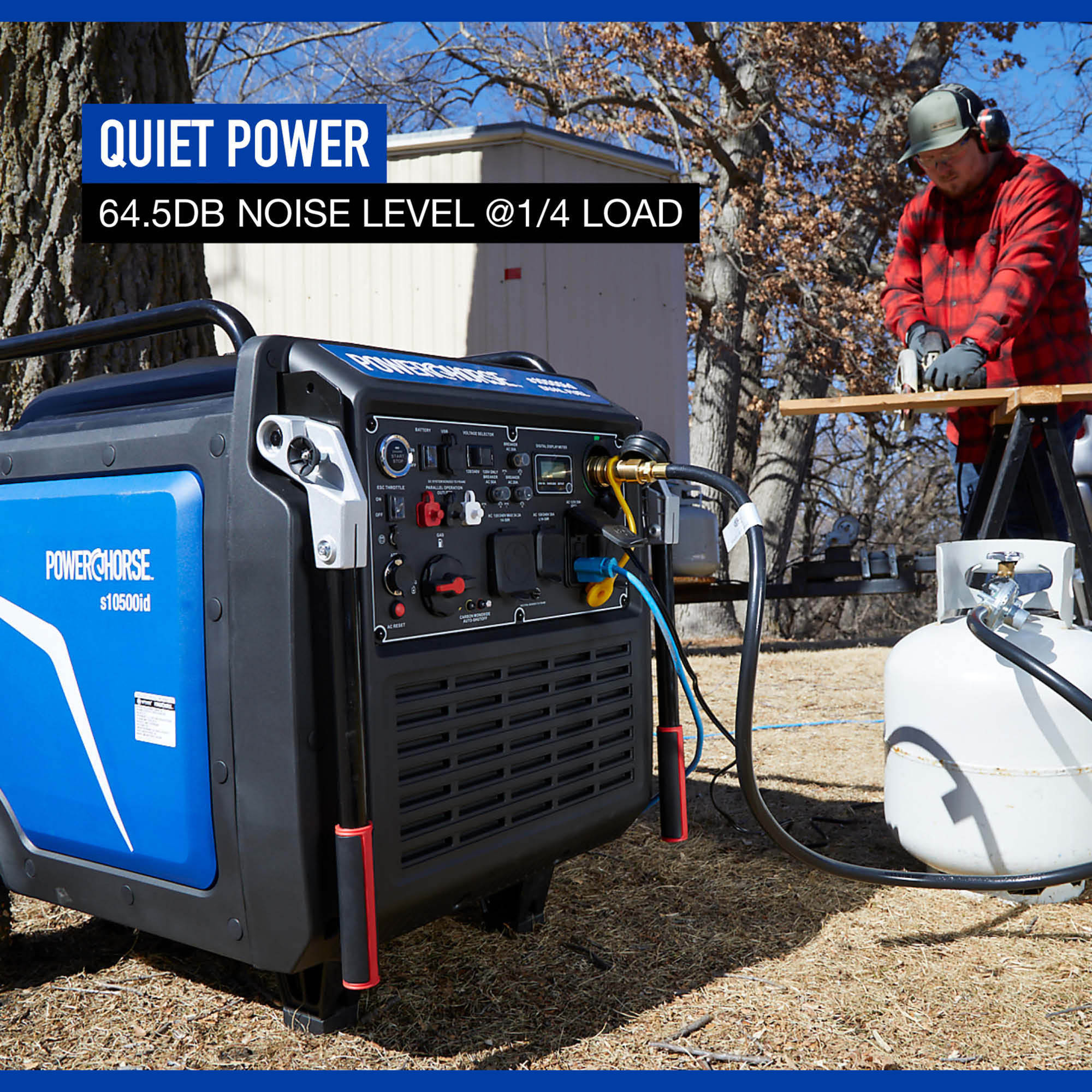 Powerhorse Inverter Generator, Dual Fuel, 8300 Rated Watts