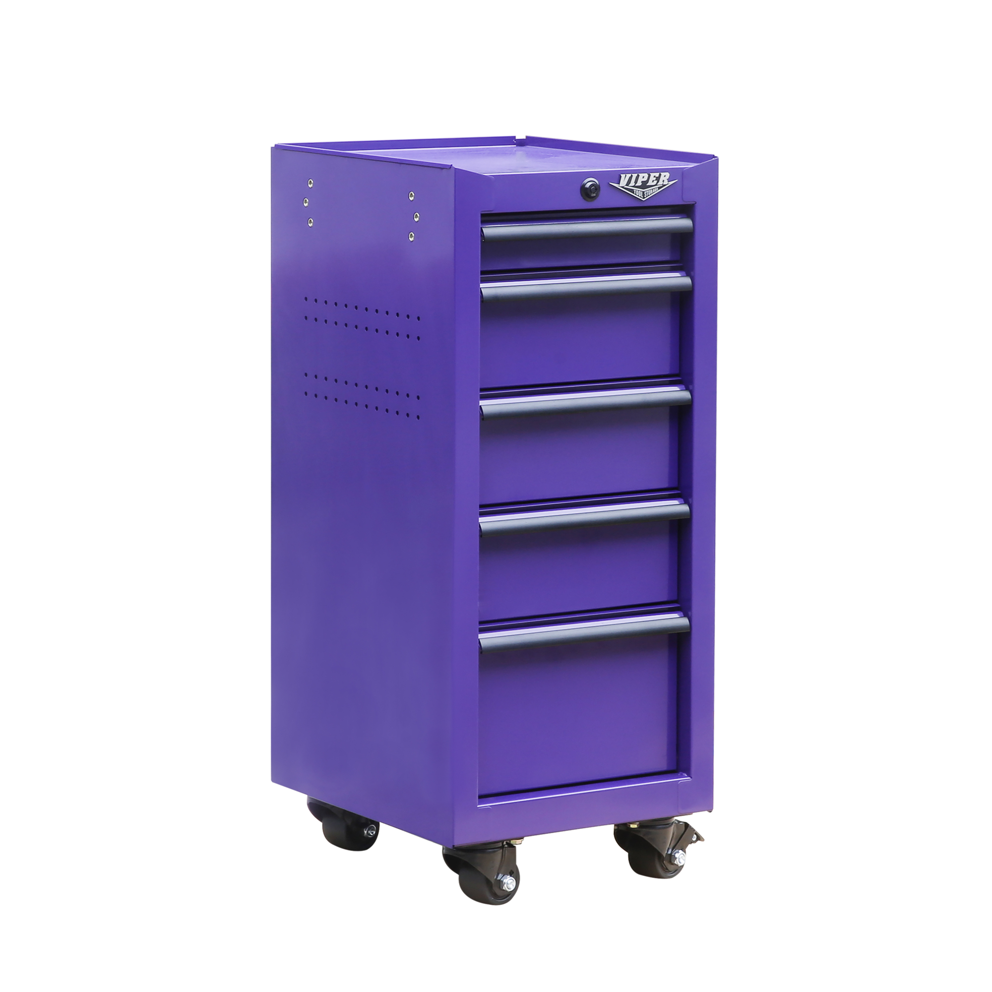 Viper Tool Storage, 5-Drawer 18G Steel Rolling Tool Cart, Width