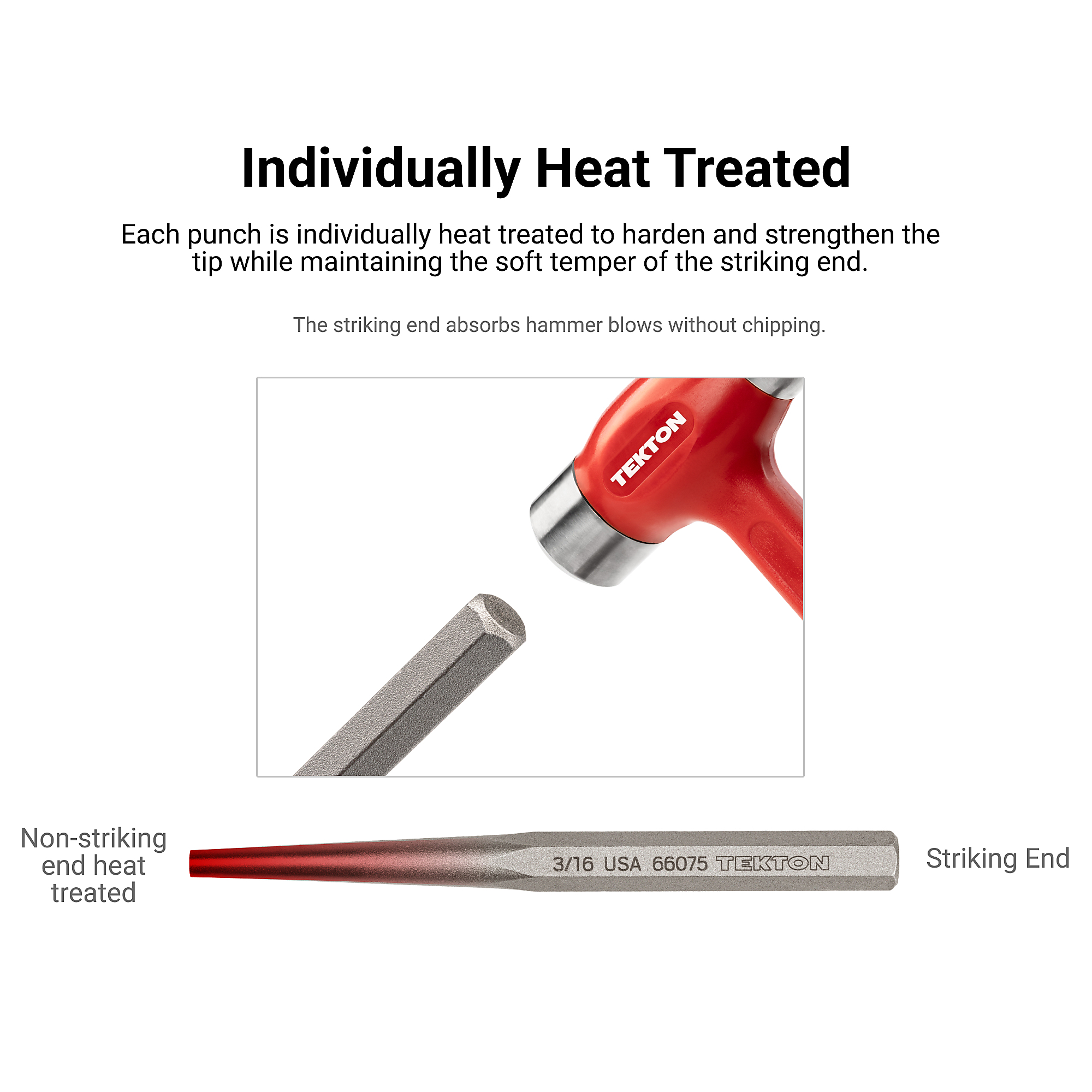 TEKTON 5/16 Inch Solid Punch | 66078 | Northern Tool