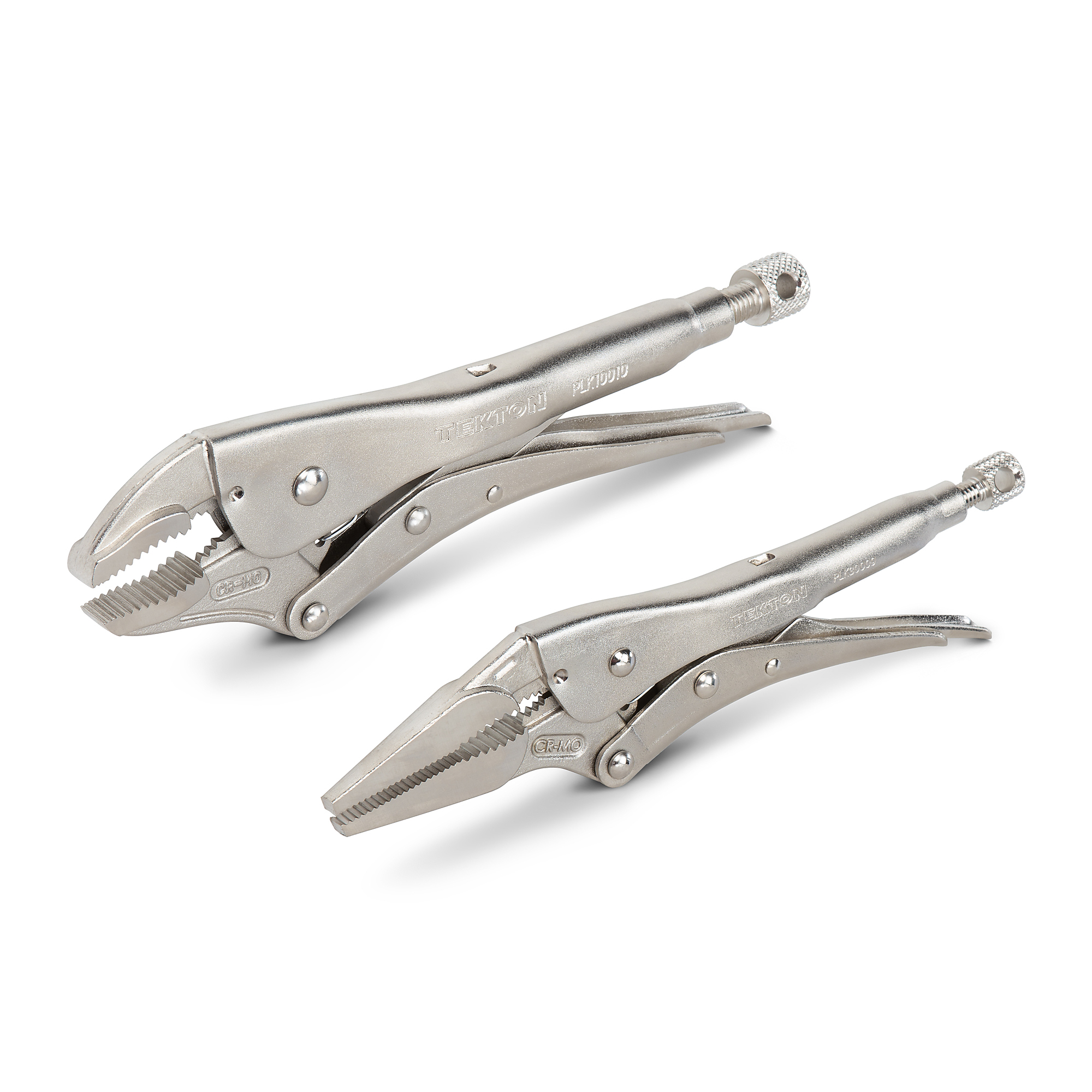 TEKTON Locking Pliers Set, 2-Piece (Curved Jaw, Long Nose) | PLK99901