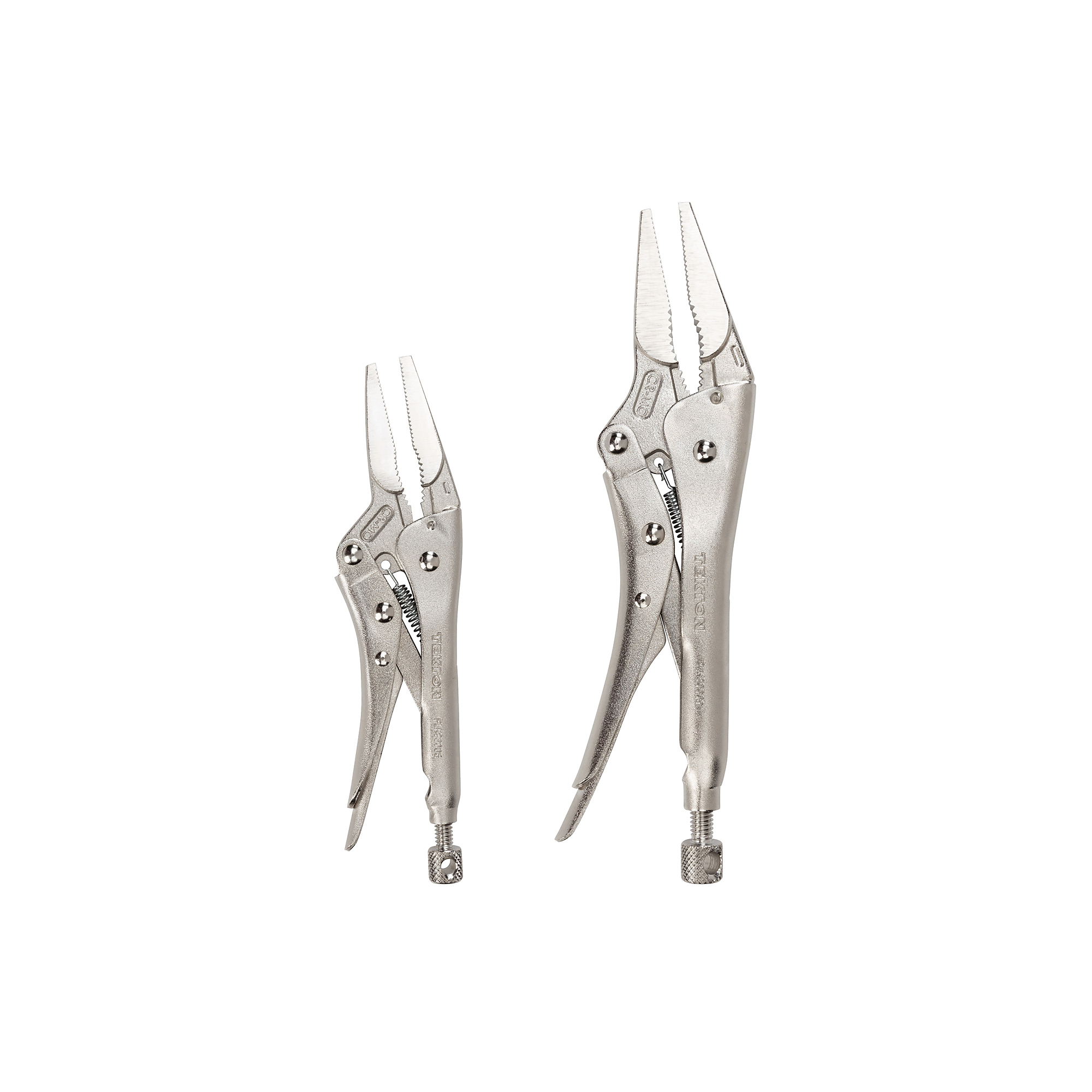 TEKTON Long Nose Locking Pliers Set (2-Piece) | PLK90303