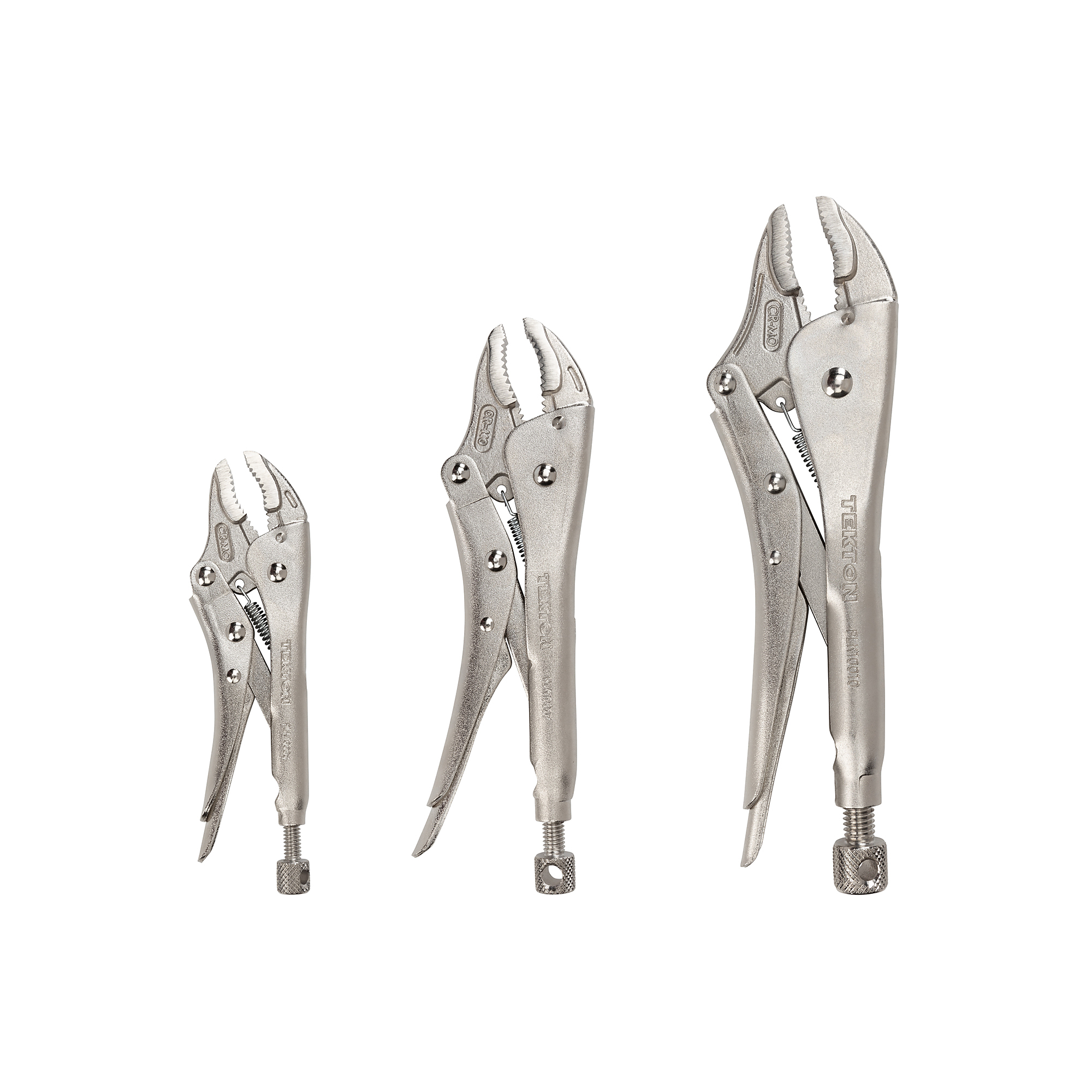 TEKTON Curved Jaw Locking Pliers Set (3-Piece) | PLK90104