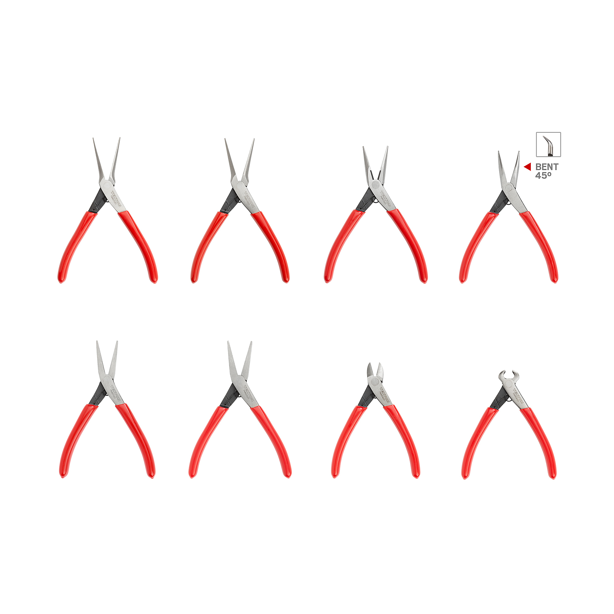 TEKTON Mini Pliers Set, 8-Piece (Needle Nose, Long Nose, Flat Nose, Cutting) | PMN99908