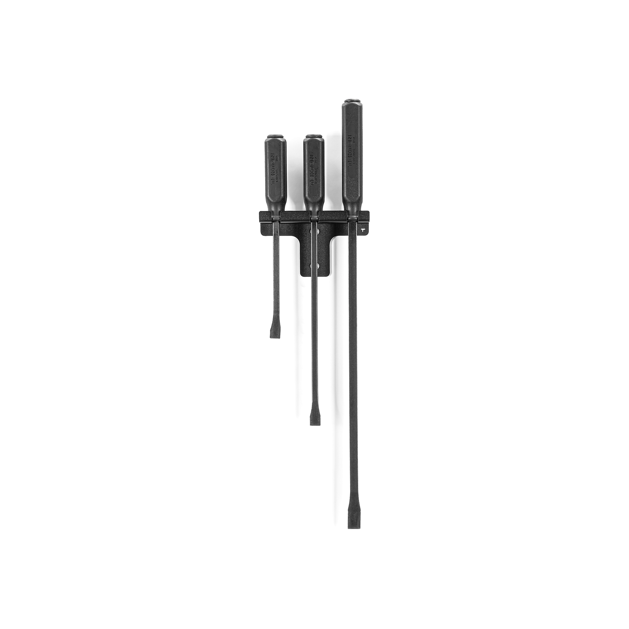 TEKTON Angled End Handled Pry Bar Set with Wall Hanger, 3-Piece (12, 17, 25 in.) | LSQ96503