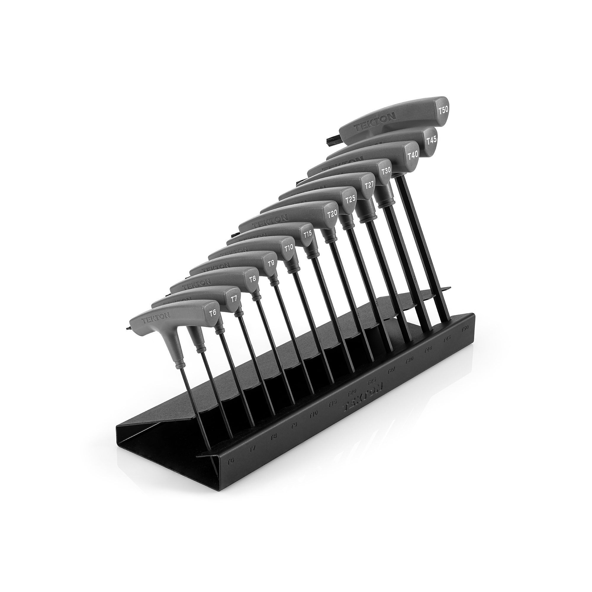 TEKTON Star T-Handle Key Set with Stand, 13-Piece (T6 - T50) | KTT92401