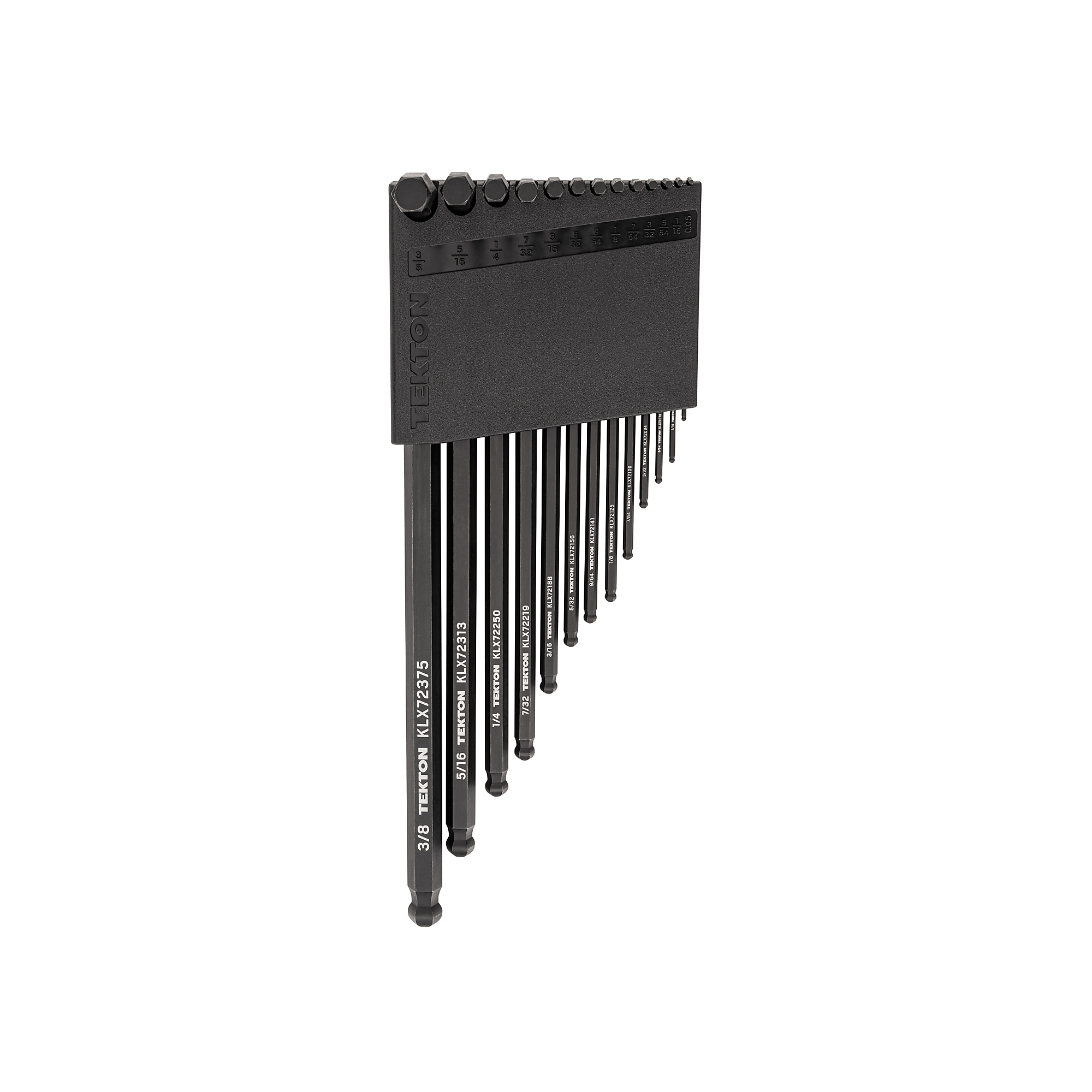 TEKTON Ball End Hex L-Key Set with Holder, 13-Piece (0.050 - 3/8 in.) | KLX91102