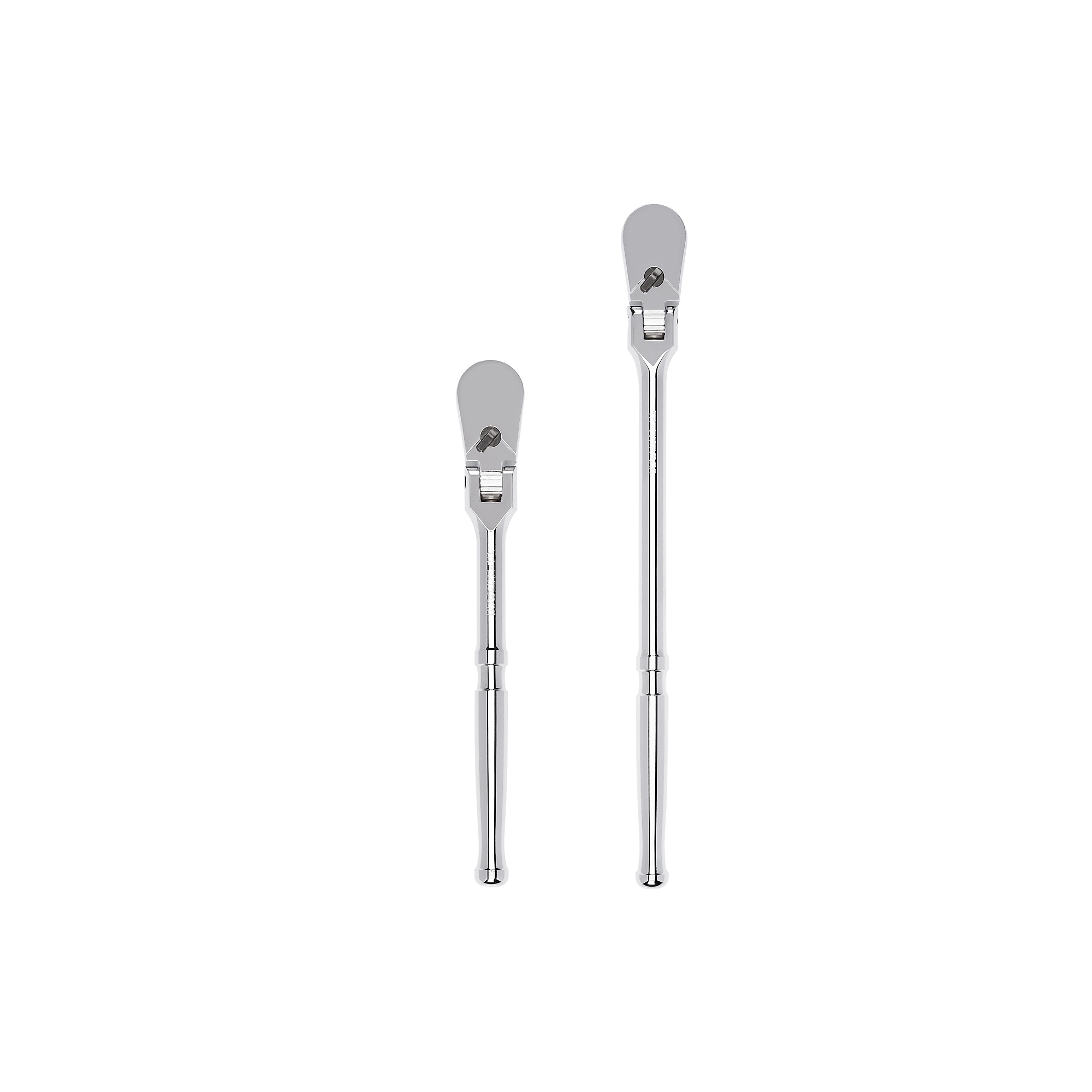 TEKTON 1/2 Inch Drive Flex Head Non-Quick-Release Ratchet Set, 2-Piece (10-1/2, 14 in.) | SRH92201