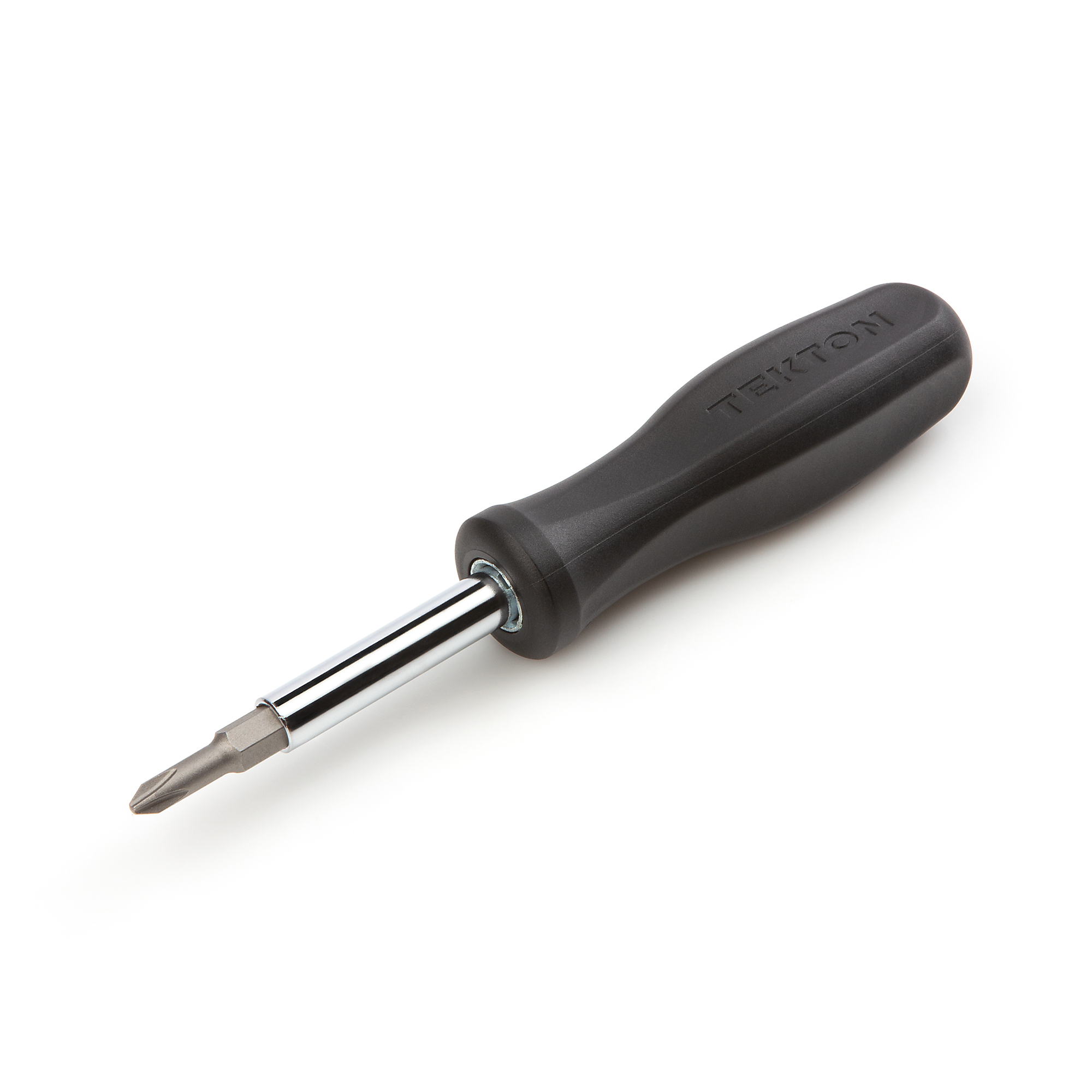TEKTON 6-in-1 Phillips/Slotted Driver (#1 x 3/16 in., #2 x 1/4 in., Black) | DMS14001