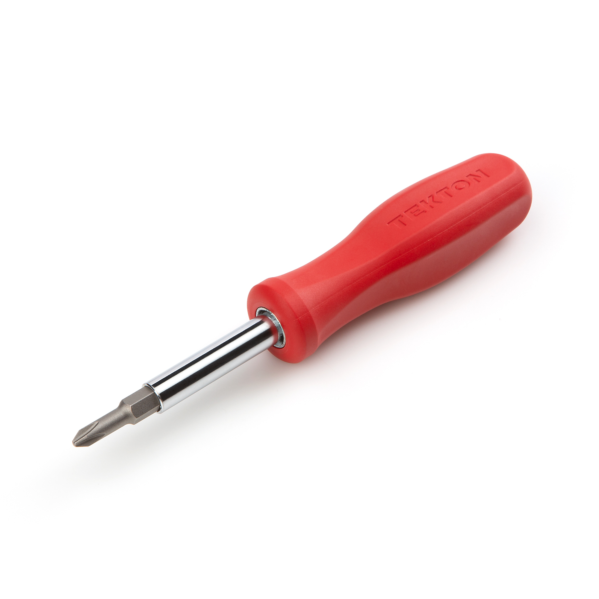 TEKTON 6-in-1 Phillips/Slotted Driver (#1 x 3/16 in., #2 x 1/4 in., Red) | DMS18010