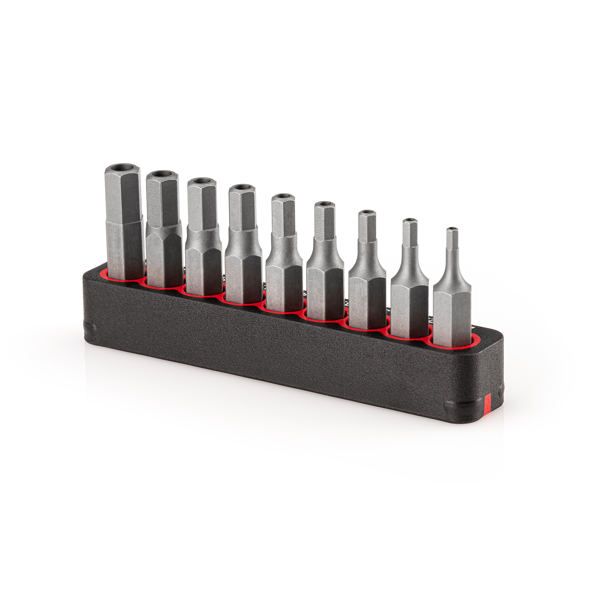 TEKTON 1/4 Inch Tamper Hex Bit Set with Rail, 9-Piece (2 - 6 mm TEKTON 1/4 Inch Tamper Hex Bit Set with Rail, 9-Piece (2 - 6 mm