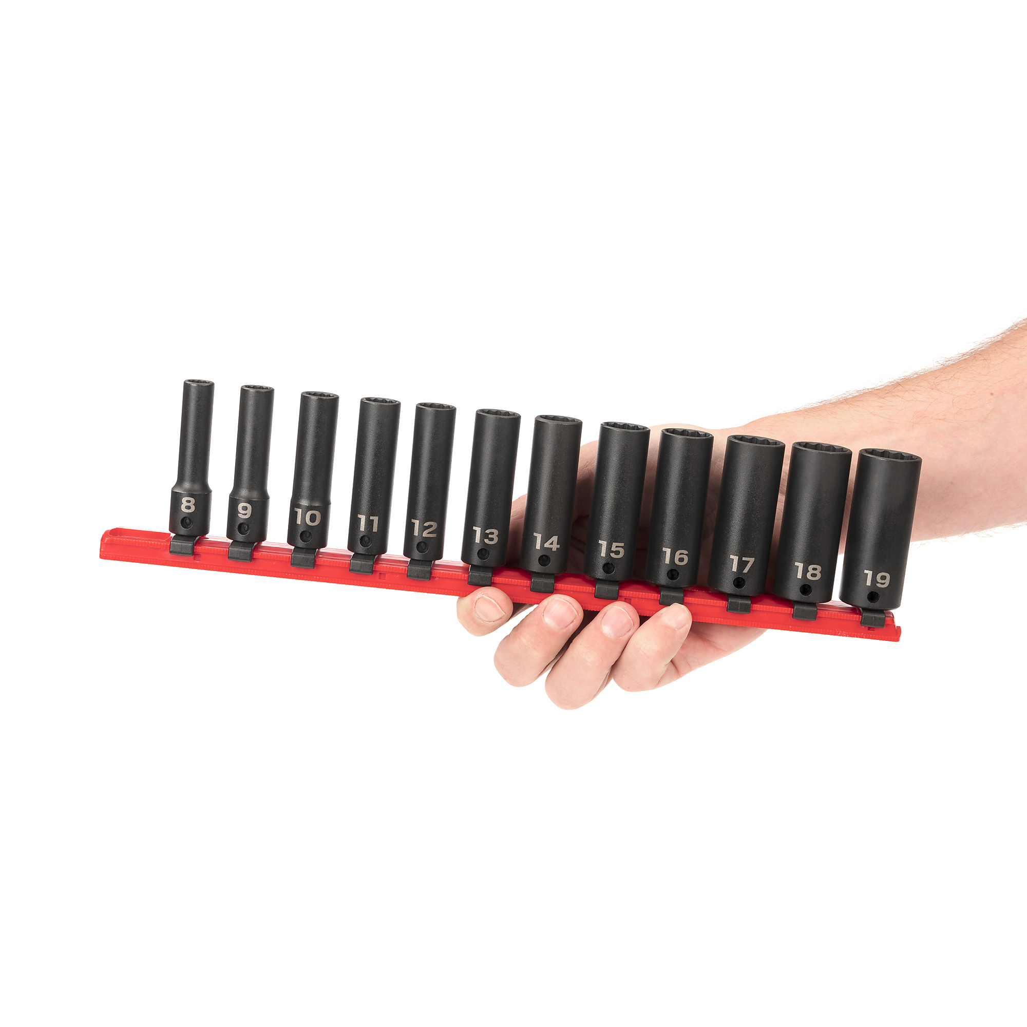 TEKTON 1/2 Zoll Antrieb Deep 12-Point Steckschlüssel-Set, 11-teilig (3/8-1 Zoll) – SHD92107