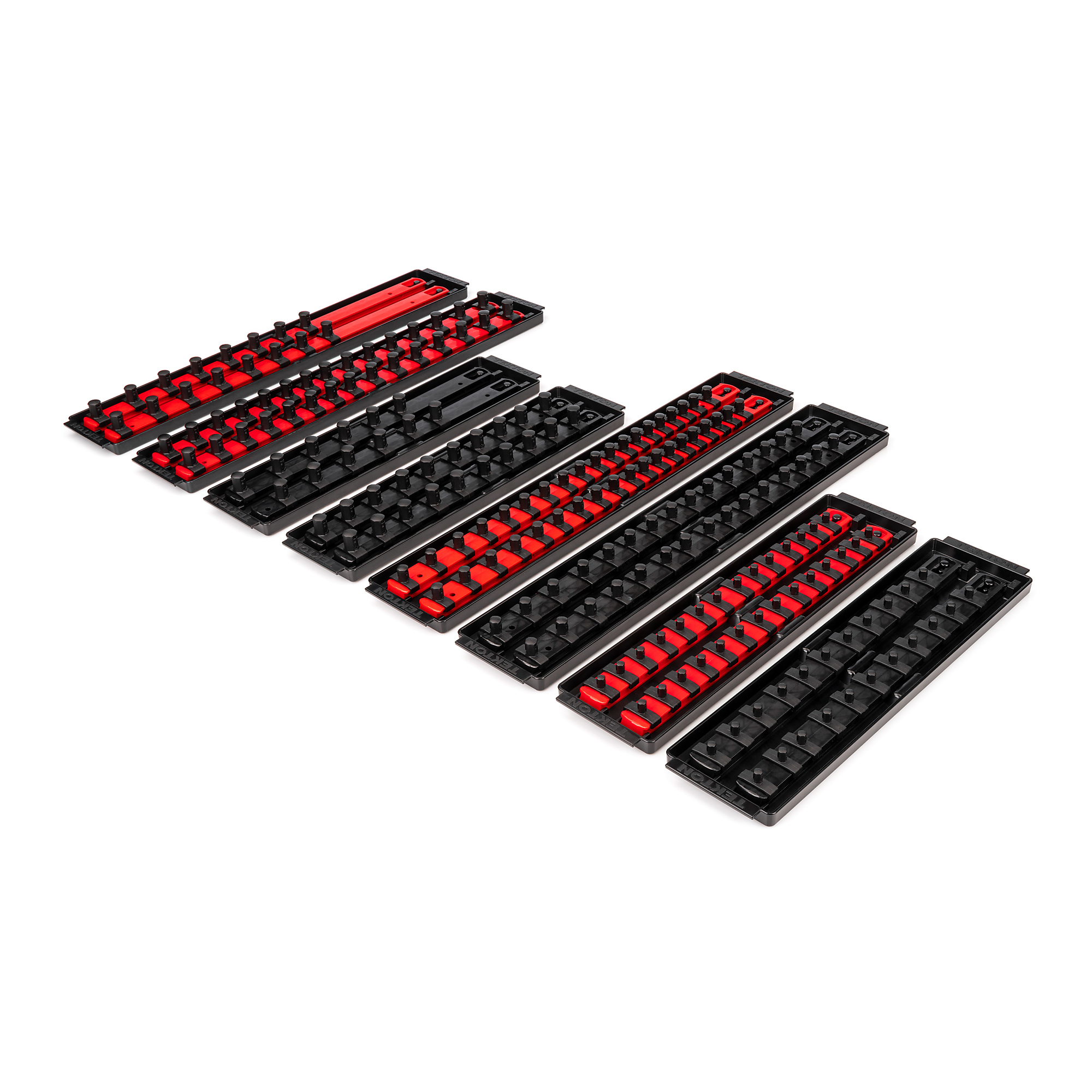 TEKTON 1/4, 3/8, 1/2 Inch Drive Socket Rail and Tray Set (196-Tool) | OST97902