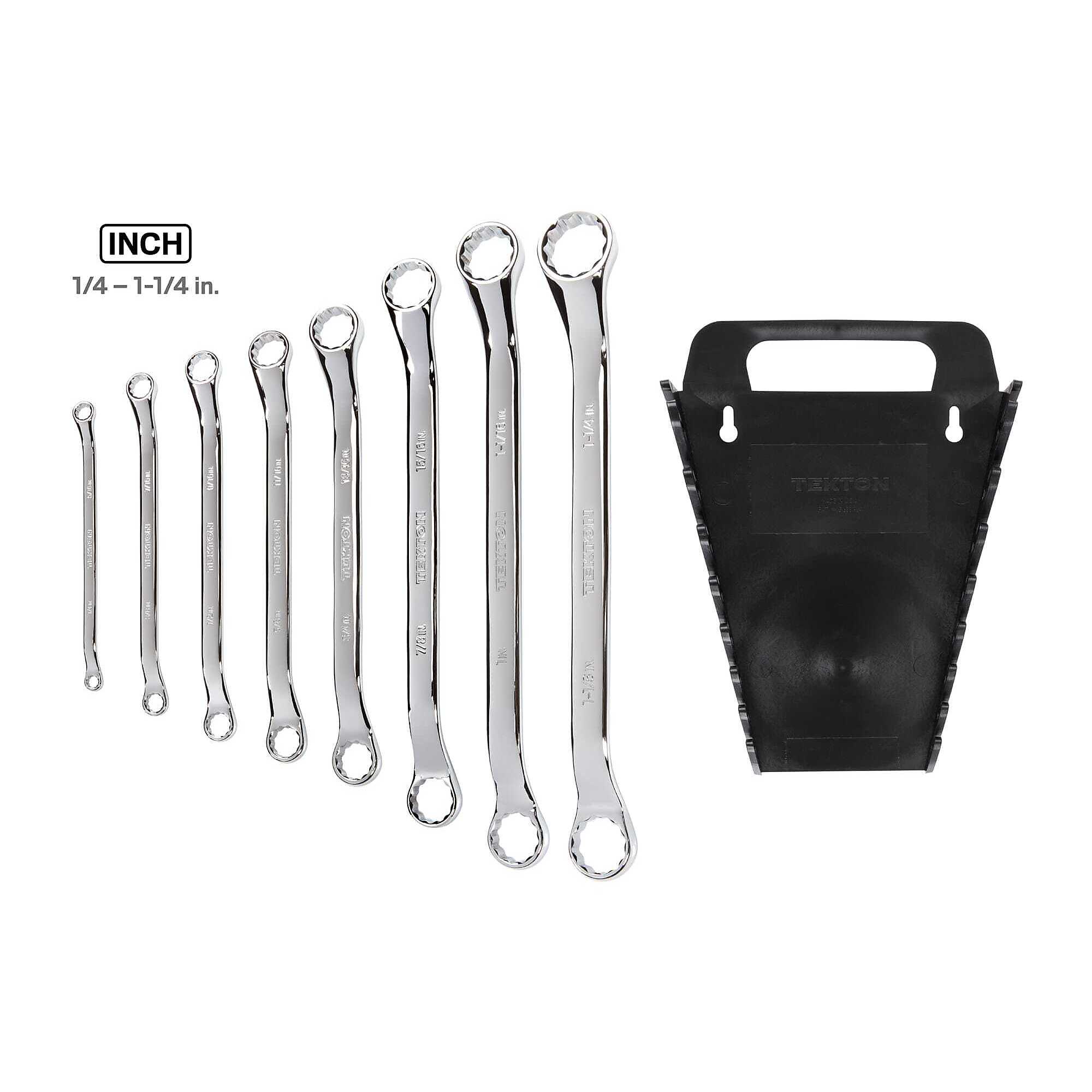 Pittsburgh 8-Piece Offset SAE Box End Wrench Set - 1/4" To 7/8" - 12 Point - Item 32042