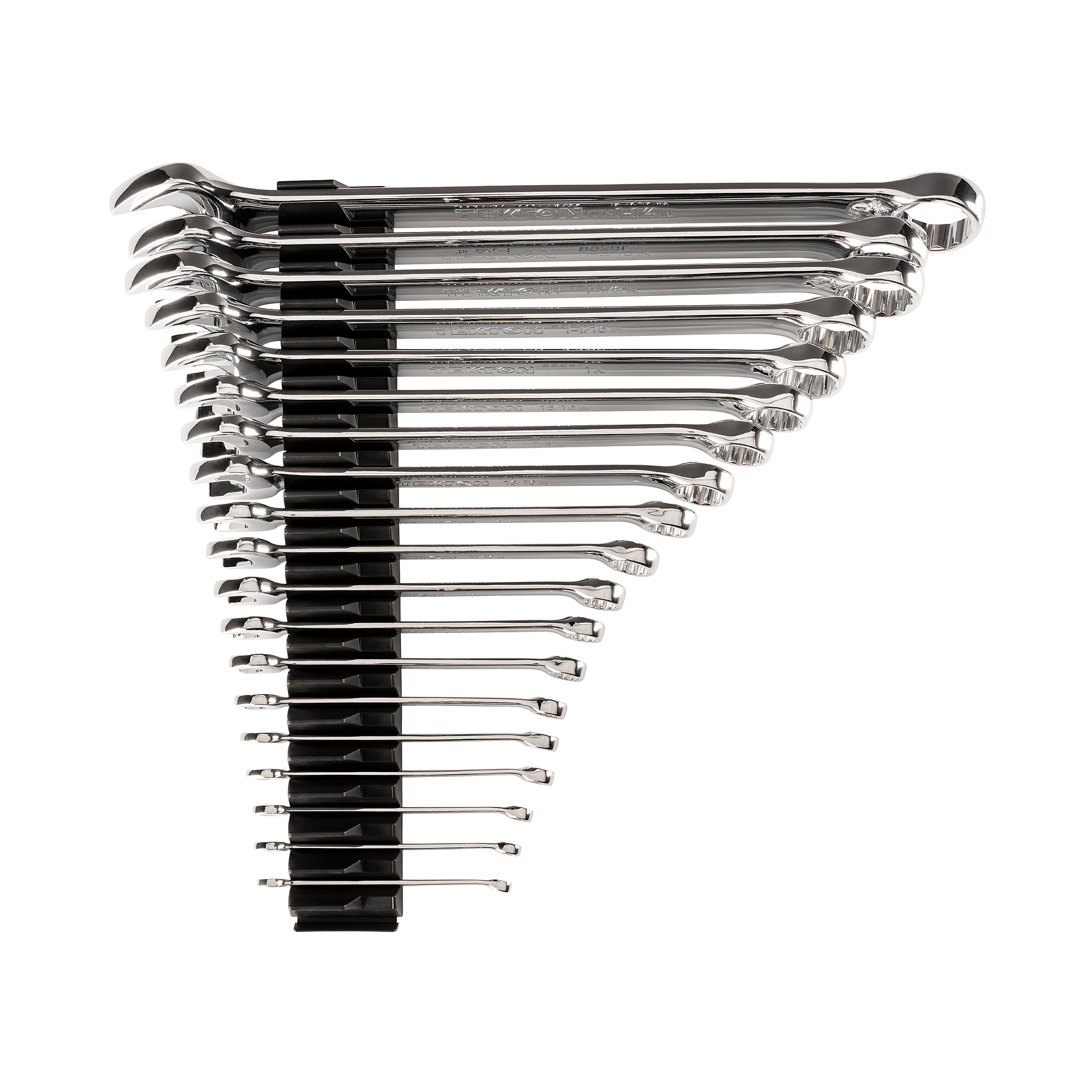 TEKTON Combination Wrench Set with Modular Organizers, 19-Piece (1/4 - 1-1/4 in.) | WCB95103