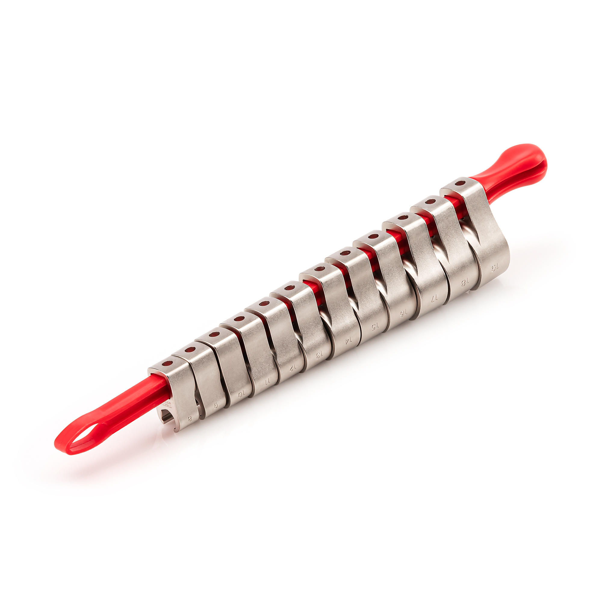 TEKTON 3/8 Inch Drive 6-Point Flare Nut Crowfoot Wrench Set with Key, 12-Piece (8 - 19 mm) | WCF91220