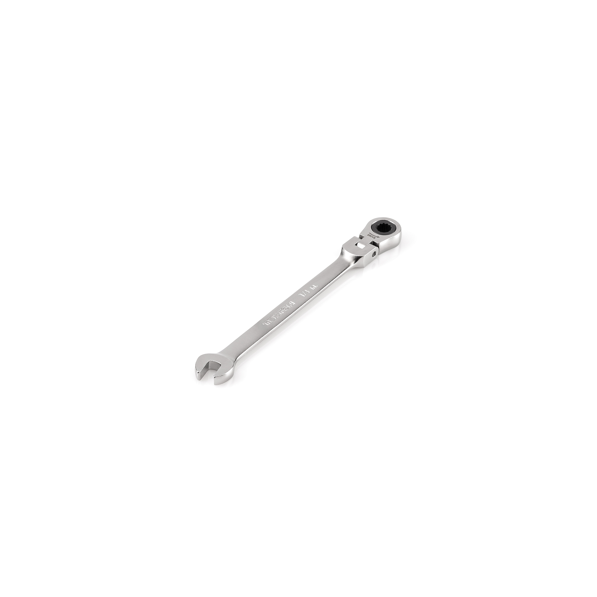 TEKTON 1/4 Inch Flex Head 12-Point Ratcheting Combination Wrench | WRC26306