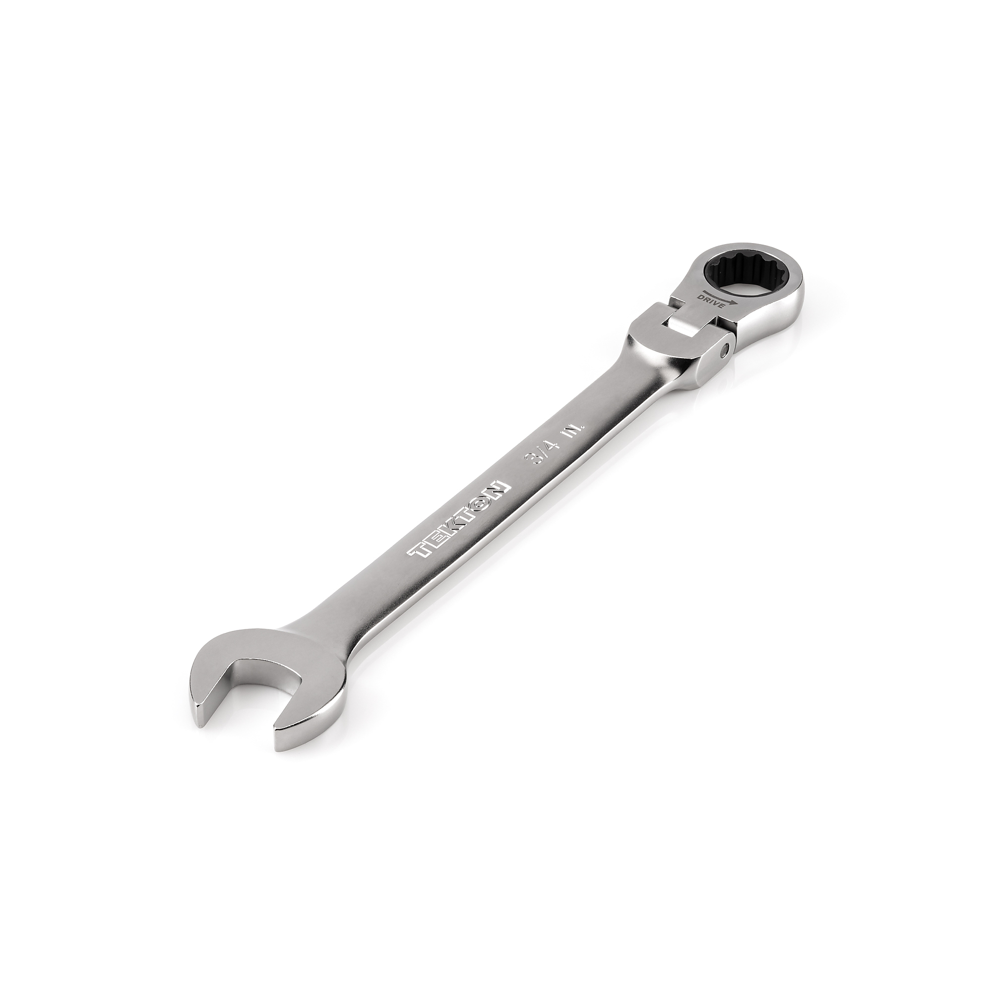 TEKTON 3/4 Inch Flex Head 12-Point Ratcheting Combination Wrench | WRC26319