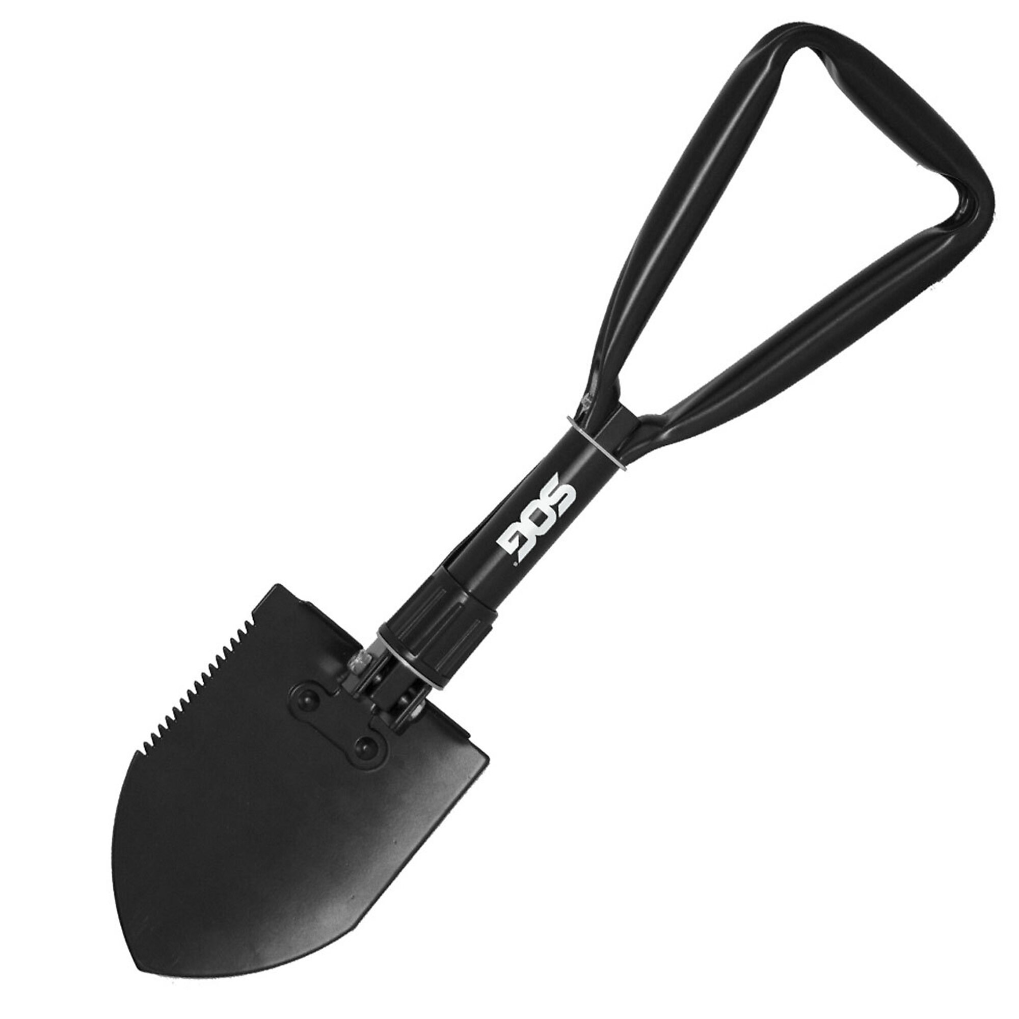 SOG Entrenching Tool - Folding Shovel, Steel, 3-in-1, Black Powder Coat, Nylon Pouch, Model# SOG-F08-N