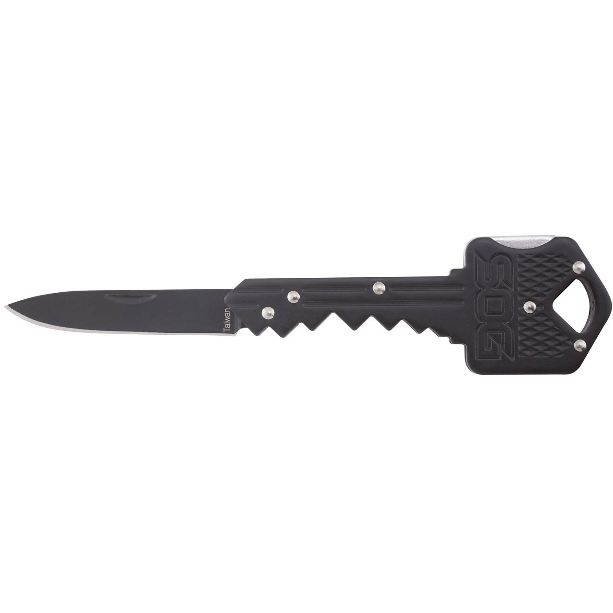 SOG Key Knife - 1.5in. Blade, 2.5in. Handle, Stainless Steel, Black, Model# SOG-KEY-101