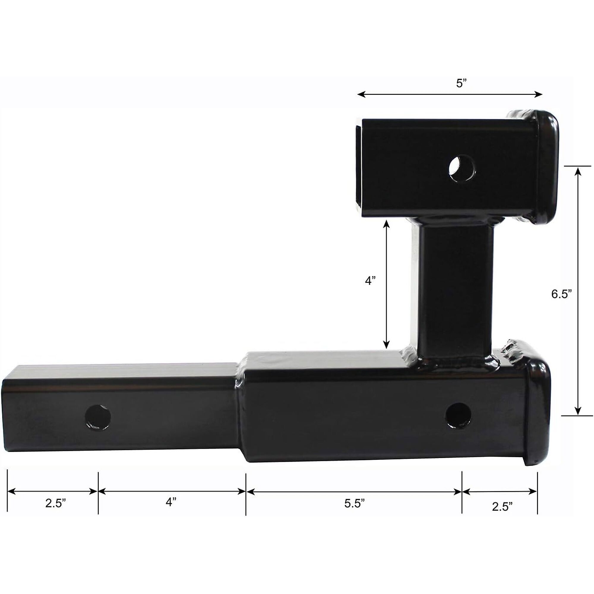 Avitec, Dual Hitch Extension with Single Post, Fits Receiver Size 2 in ...