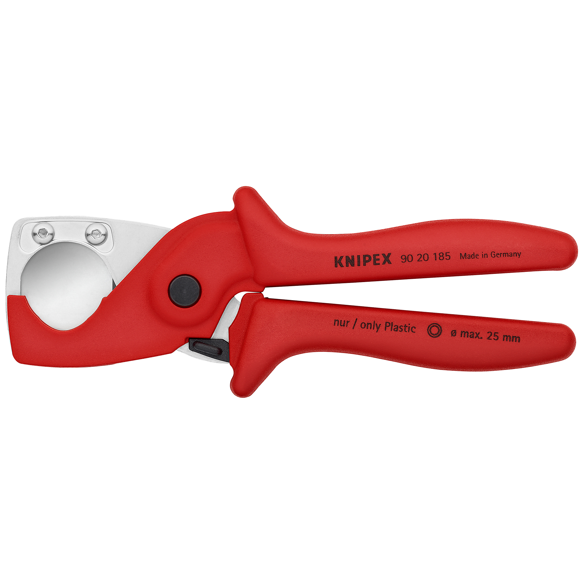 KNIPEX PlastiCut Flexible Hose and PVC Cutter - 7.25in., Steel Blade, 1in. Max Diameter, Model# 90 20 185