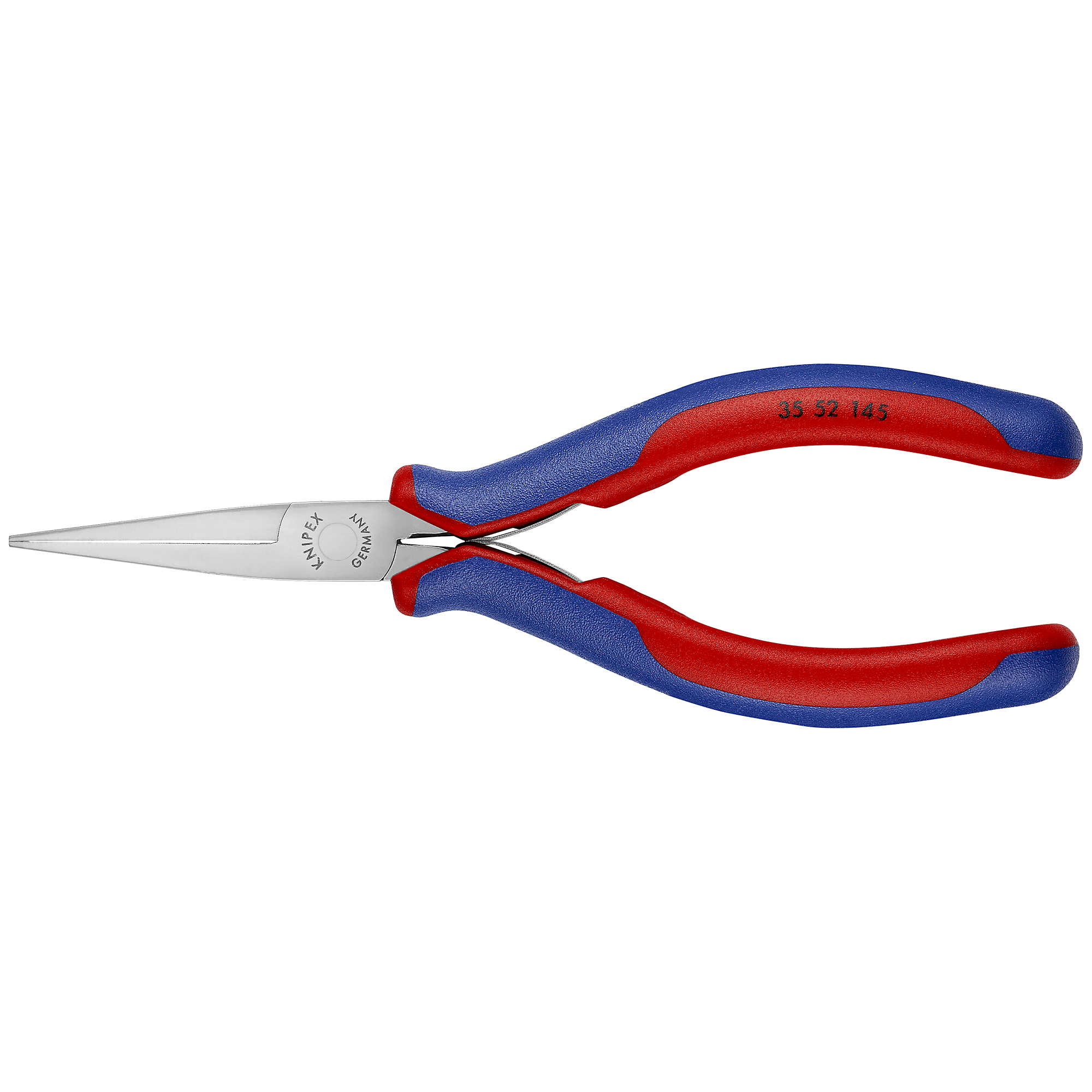 KNIPEX, Electronics Pliers-Flat Tips, Comfort Grip, 5.75in., Pieces (qty.) 1 Material Steel, Model# 35 52 145