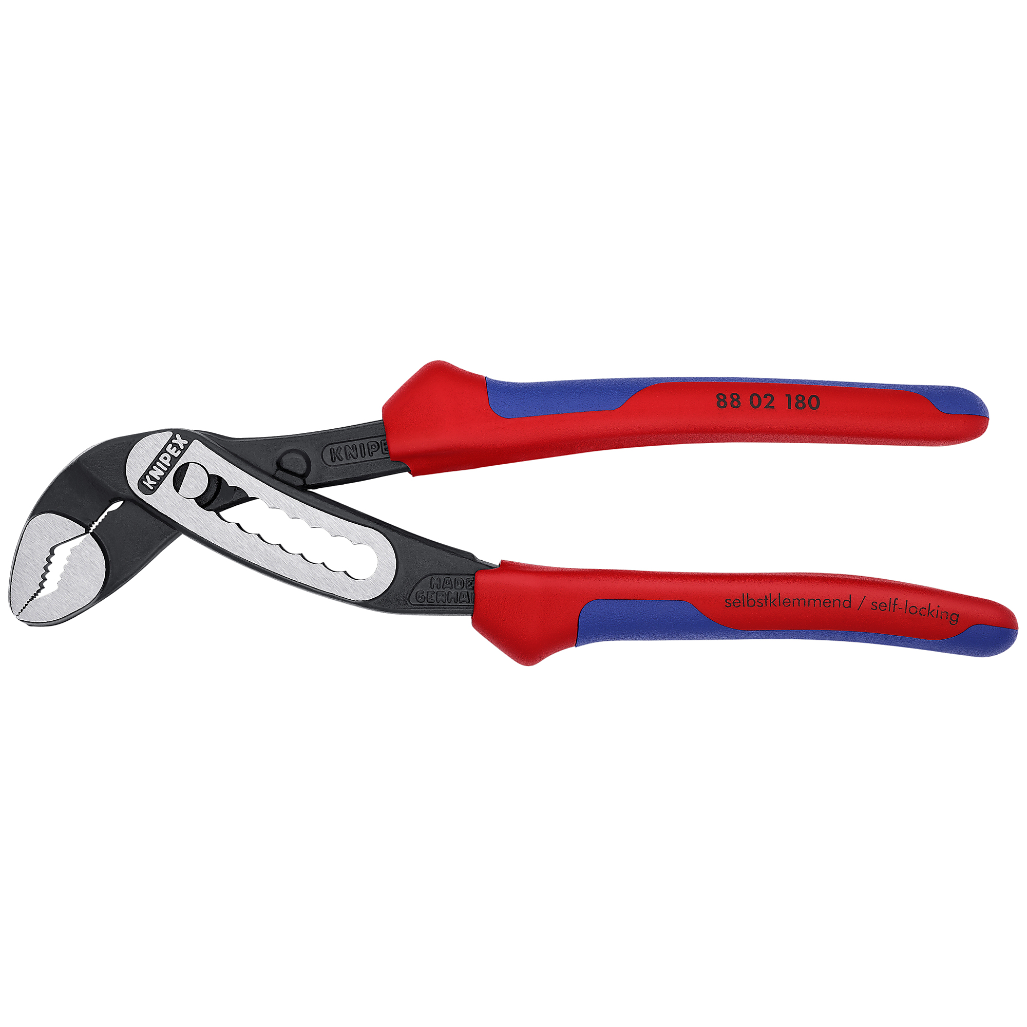 KNIPEX Alligator Water Pump Pliers - 7.25in., Comfort Grip, Chrome Vanadium, 1.5in. Jaw Capacity, Model# 88 02 180