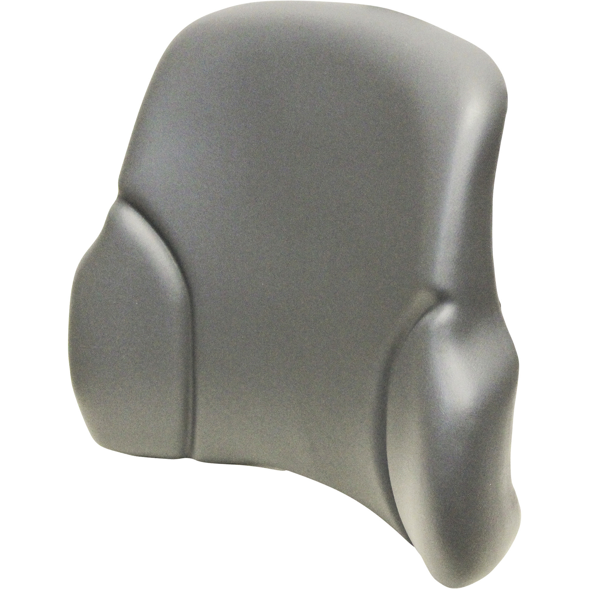 K&M Bobcat/Skid Steer Backrest, Vinyl, Gray, 20in.W x 19in.D x 19 