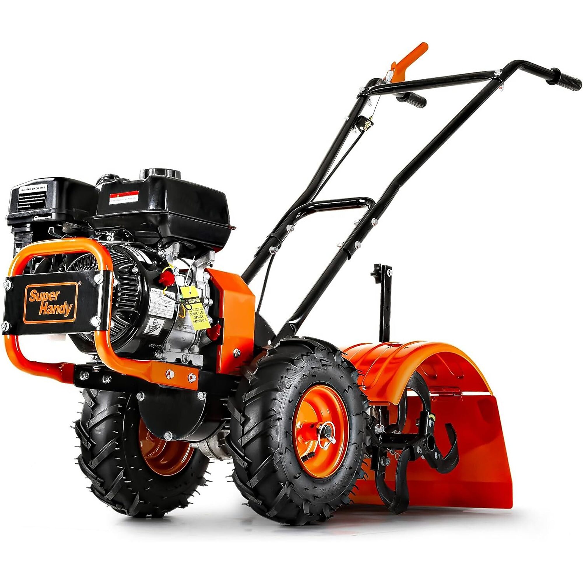 SuperHandy, Rear Tine Tiller Cultivator, Max. Working Width 16 in, Engine Displacement 209 cc, Model# TRI-GUO116