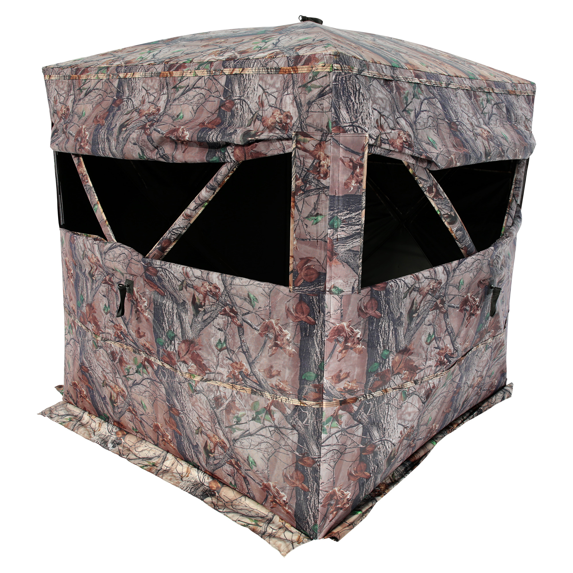 Muddy Prevue 3-Man Ground Blind - Camouflage, 58in. x 58in. Footprint, 66in. Standing Height, Model# MUD-PVB3