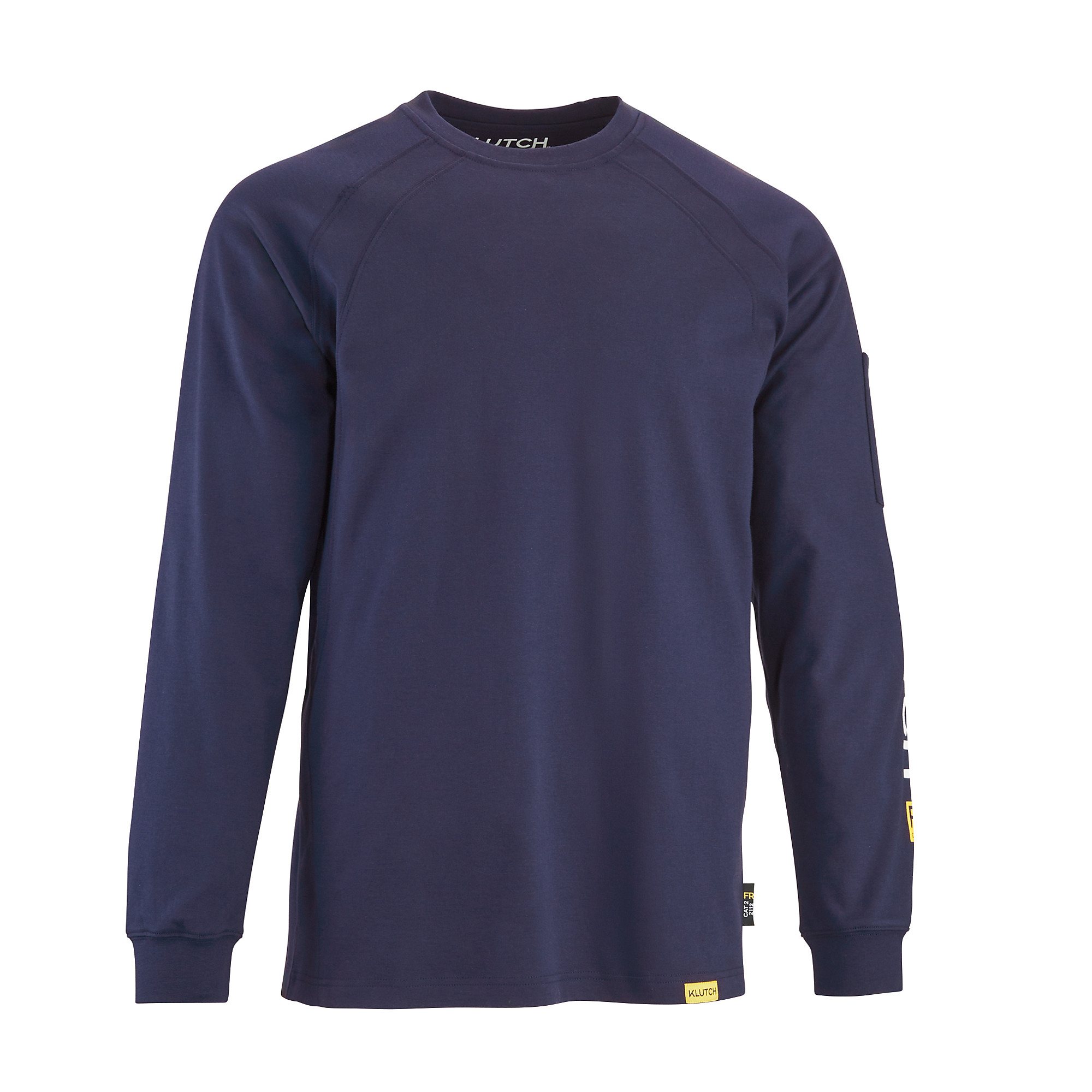 Klutch Flame-Resistant Long-Sleeve T-Shirt, Navy, Medium