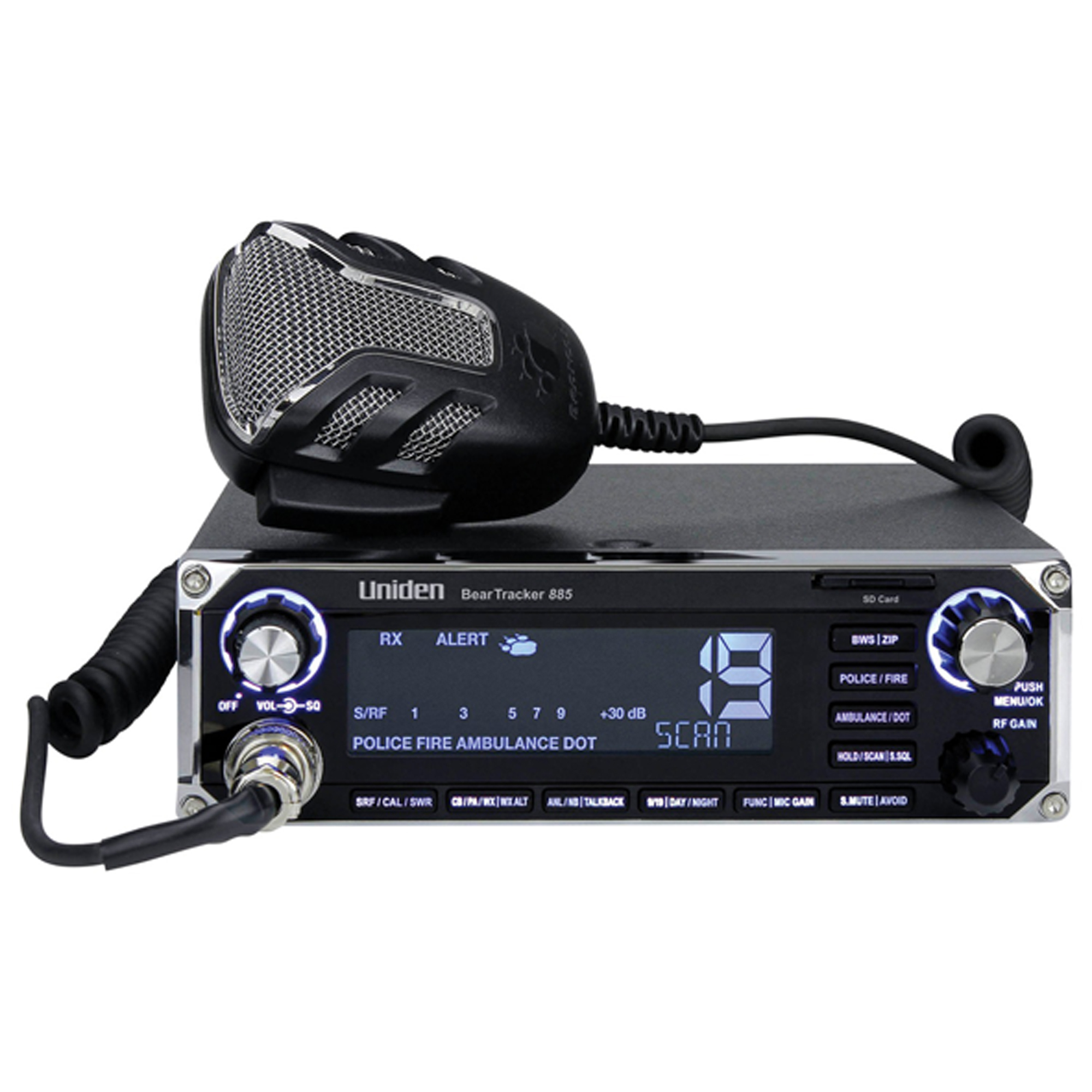 Uniden BearTracker, 885 Hybrid CB Radio/Digital Scanner, Channels (qty.) 40 Model# Beartracker 885