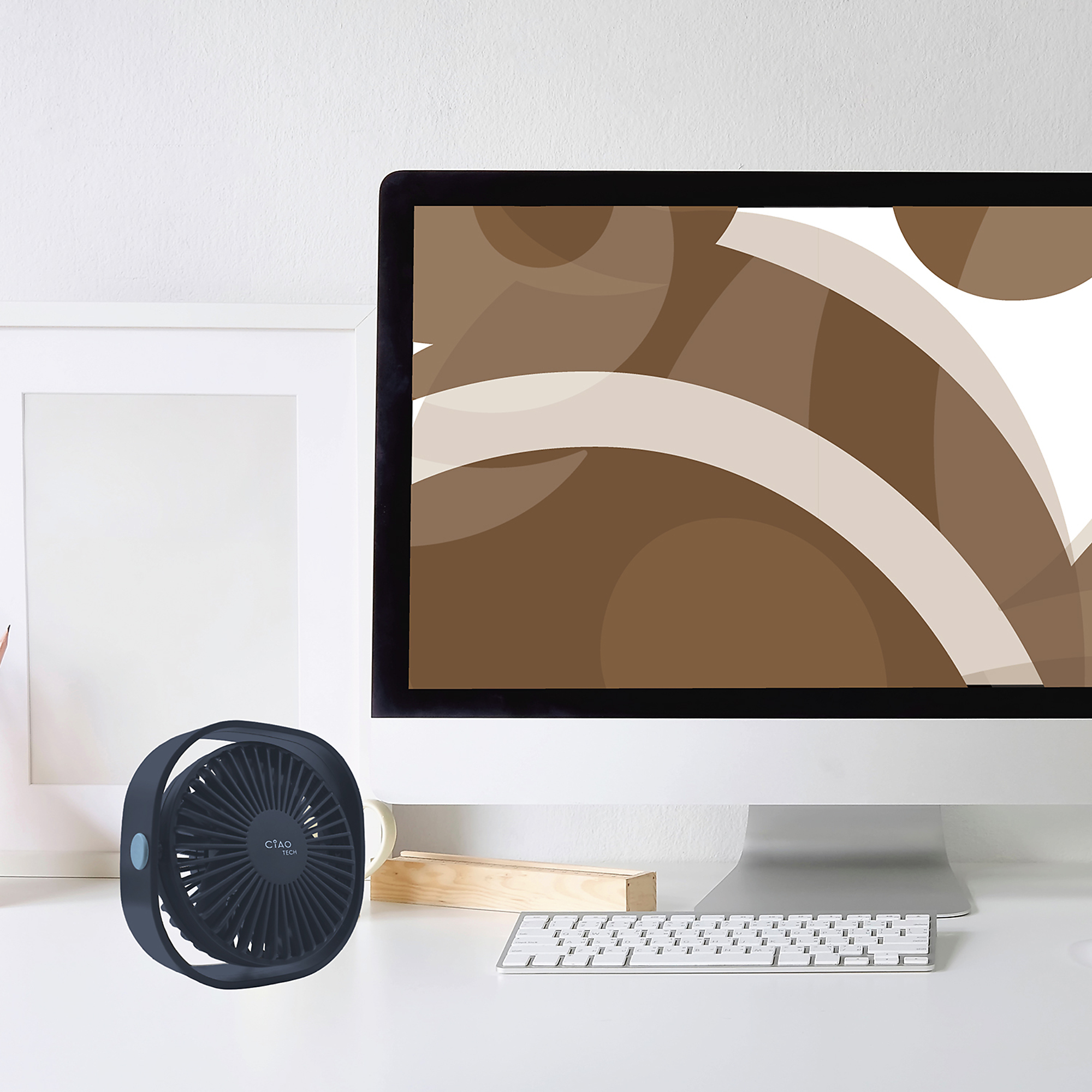 Lifeware, USB Powered Desk Fan 3 Speeds, Fan Diameter 6.5 in, Air ...