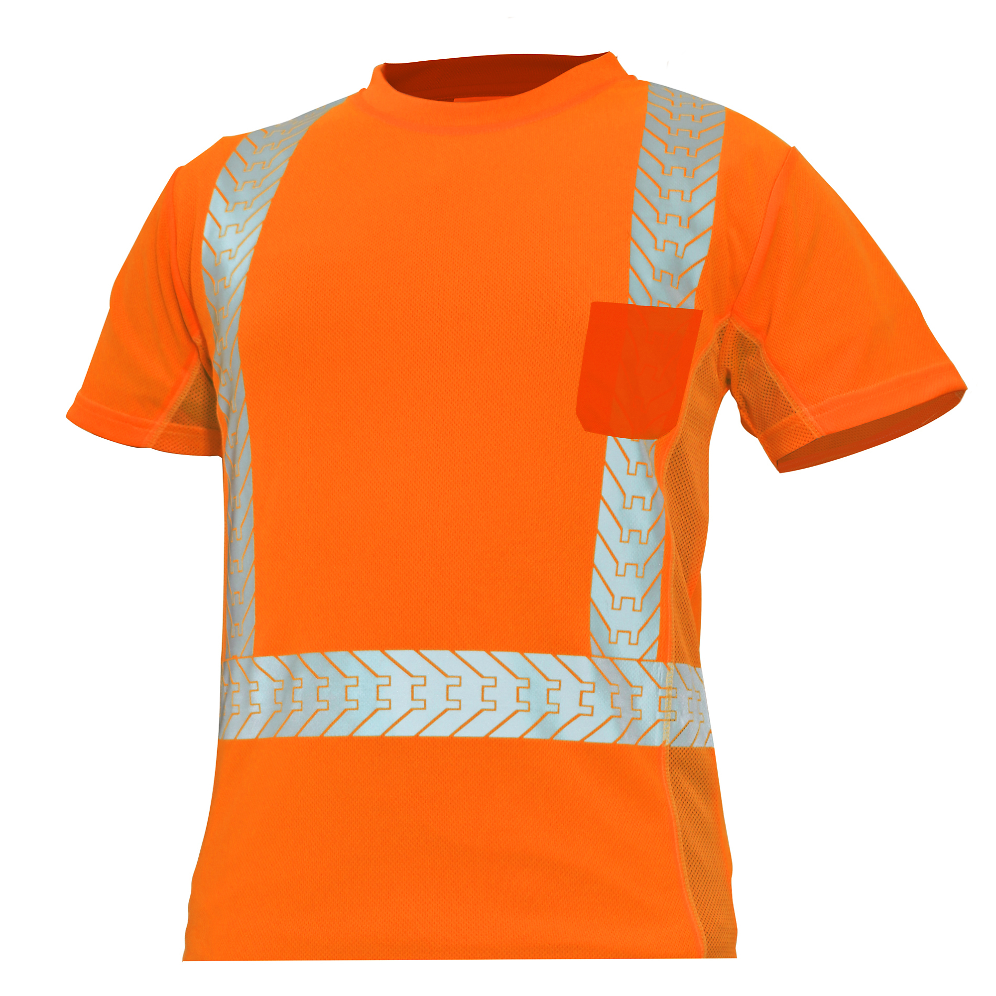 General Electric ORANGE HI-VIS SHORT SLEEVE  W/REFLECTIVE TRIMS L