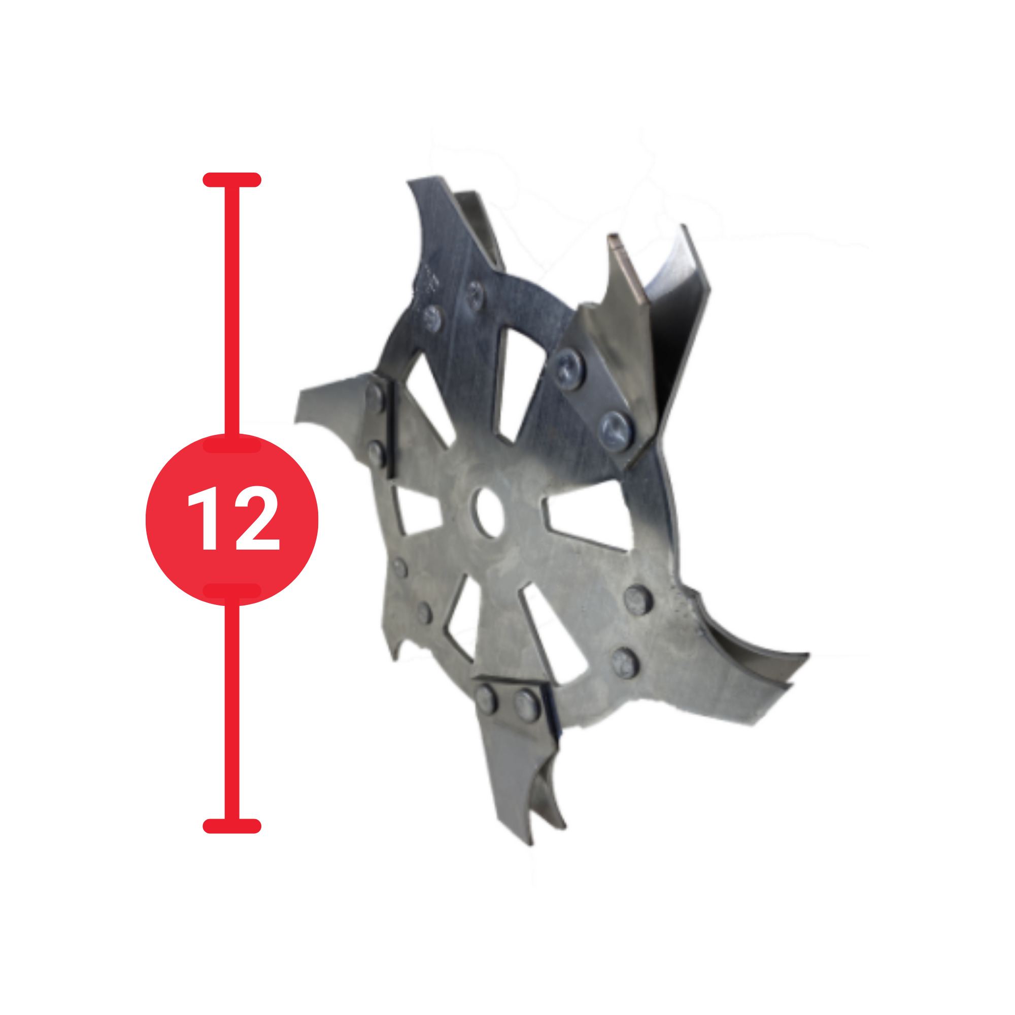 TrenchBadger Inc., 12in. Trencher, Digger, Excavator BadgerClaw Blade, Model# TBP004-12