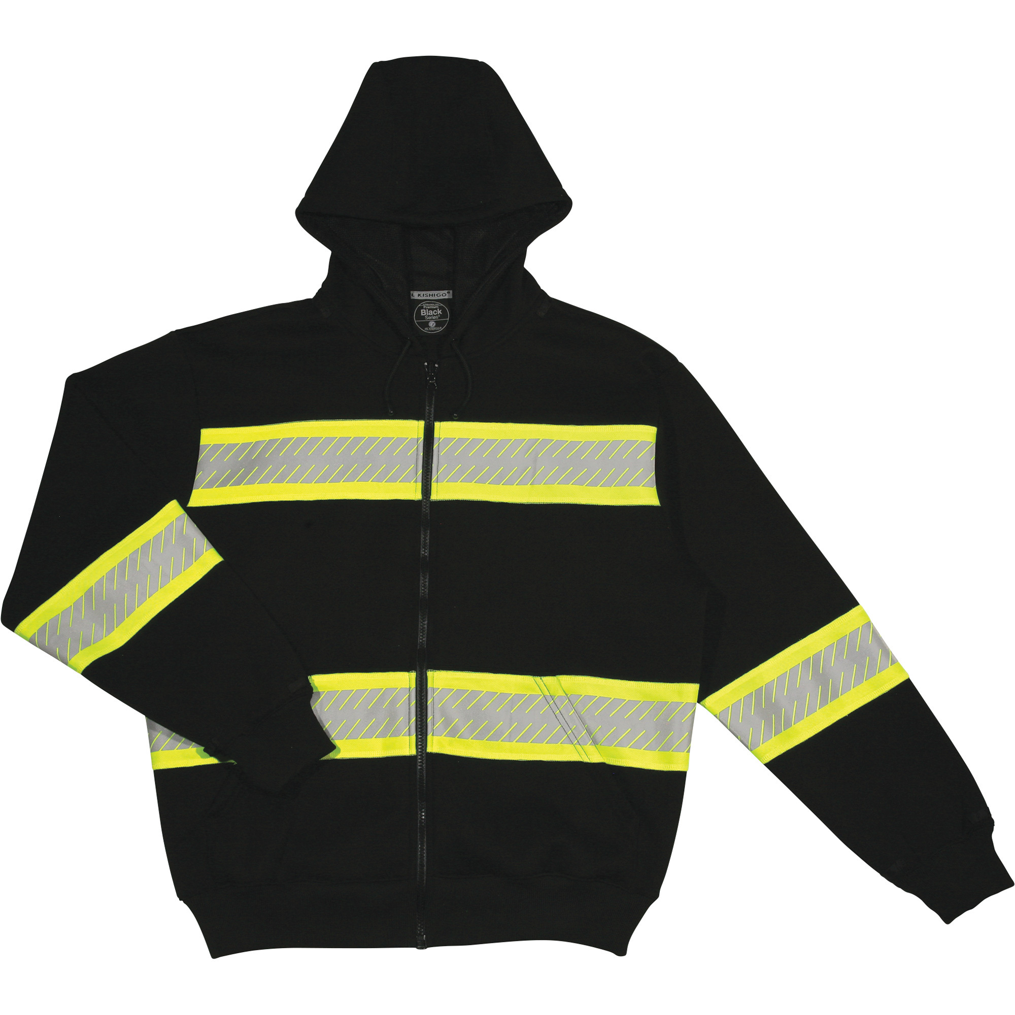 Kishigo ENHANCED VIS BLK HOODIE