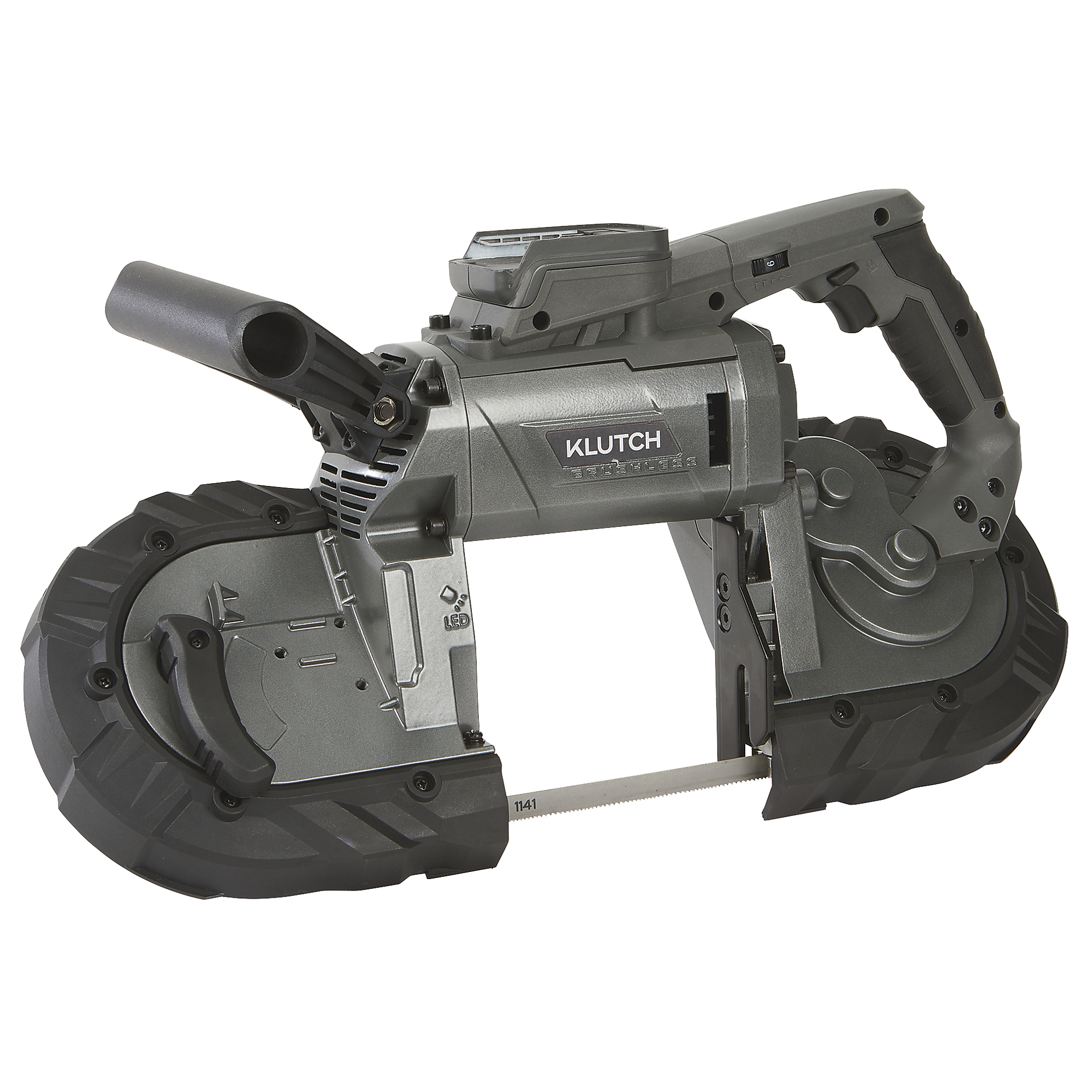Klutch Band Saw, KLiQ 20V, 5in. x 5in. Capacity, 472 SFM, Brushless, Cordless, Bare Tool
