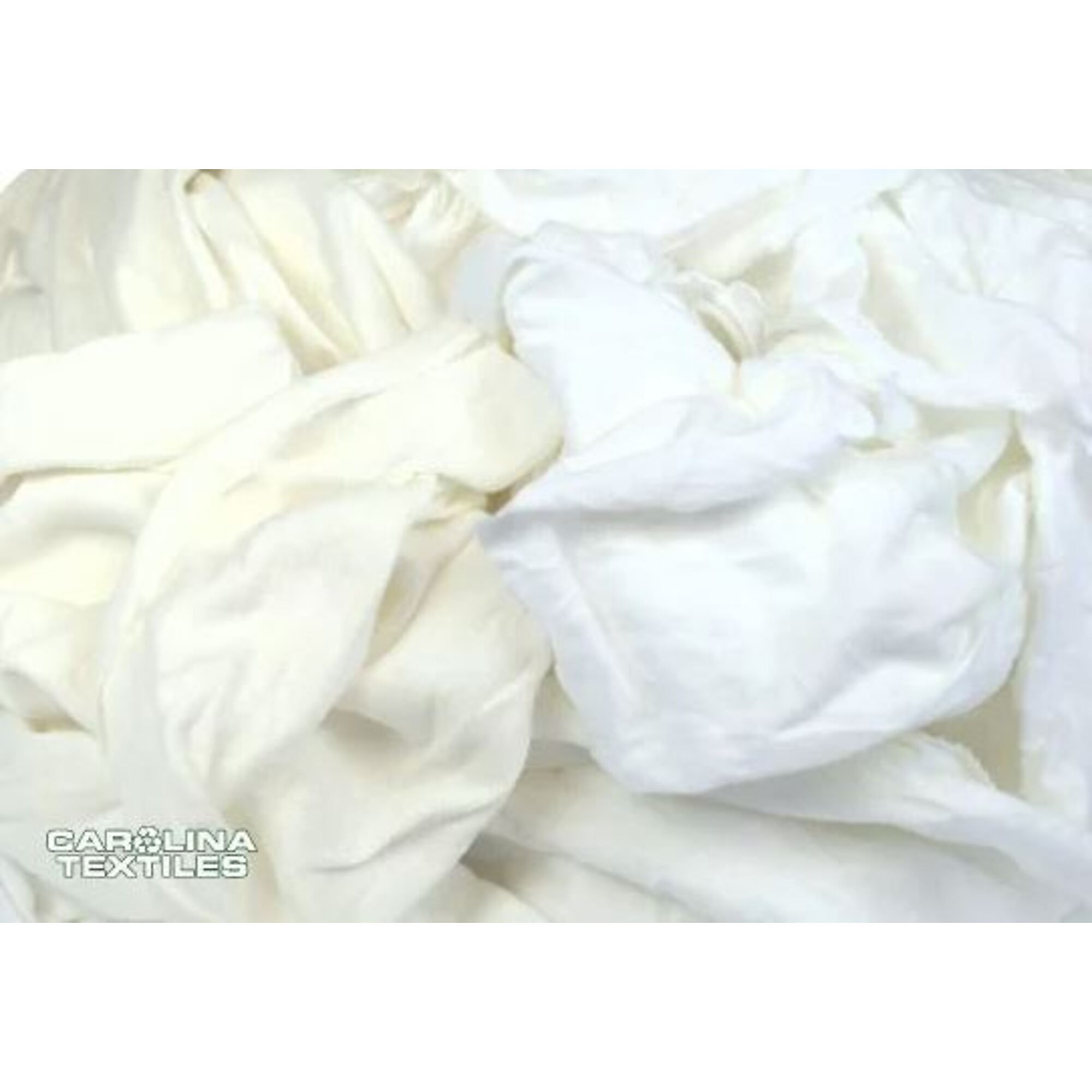 Carolina Textiles Bleached Knit Rags, 15in., Cotton, 25-Lb. 175-Count Pkg., Model# N523-25