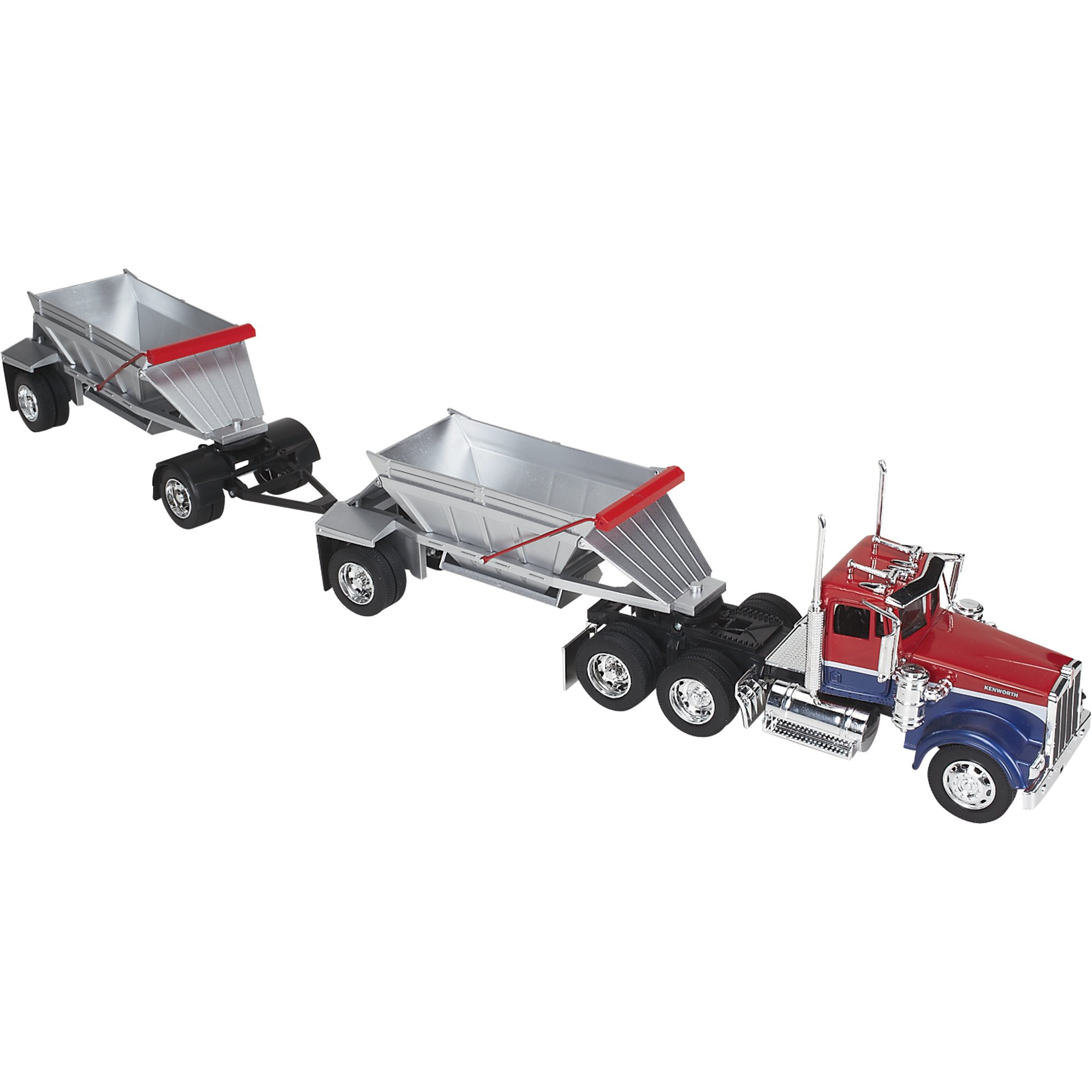 Die-Cast Truck Replica — Kenworth W900 Double Belly Dump Truck, 1