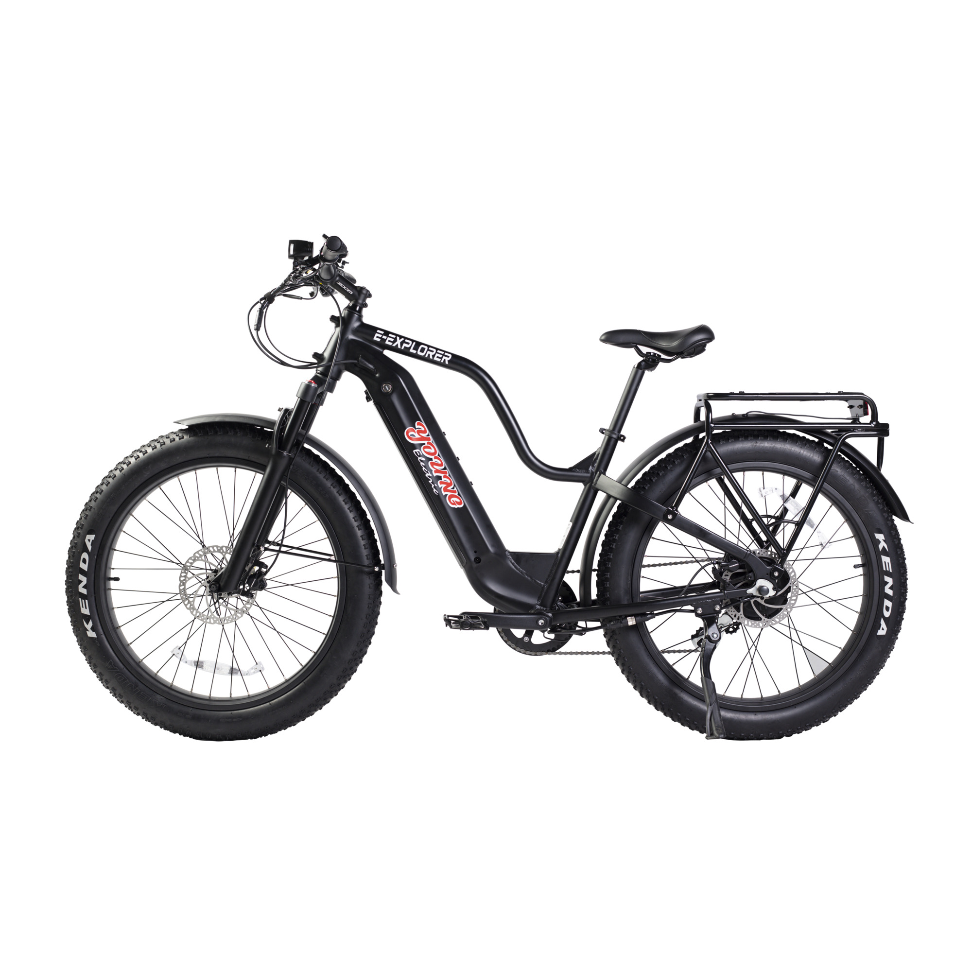 Young Electric E-Explorer M Electric Bike — 28 MPH, 1000W Motor, 330-Lb. Capacity, Black
