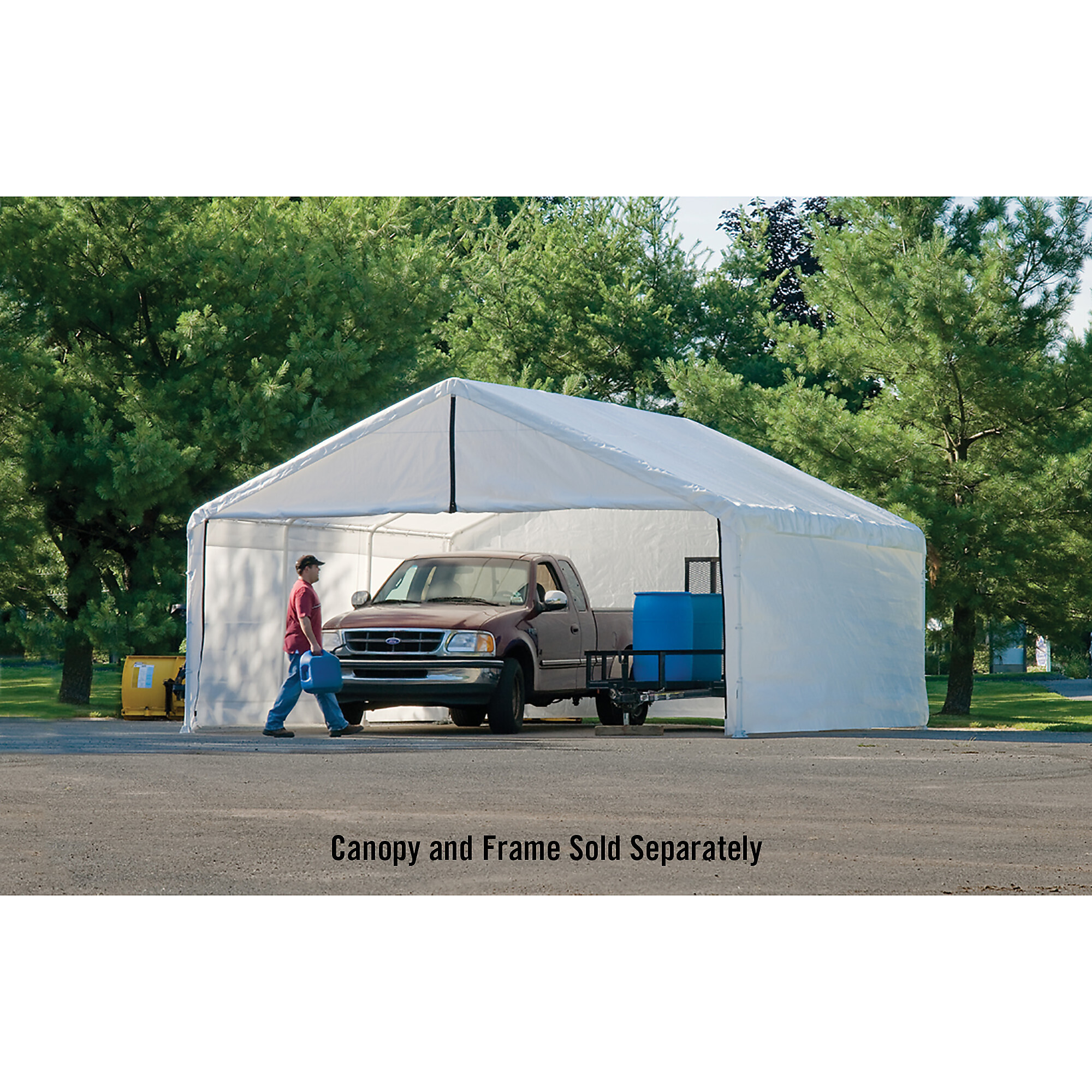 ShelterLogic SuperMax Canopy Enclosure Kit - Fits 18ft. x 20ft. Canopy, Polyethylene, Water-Resistant, Model# 26775
