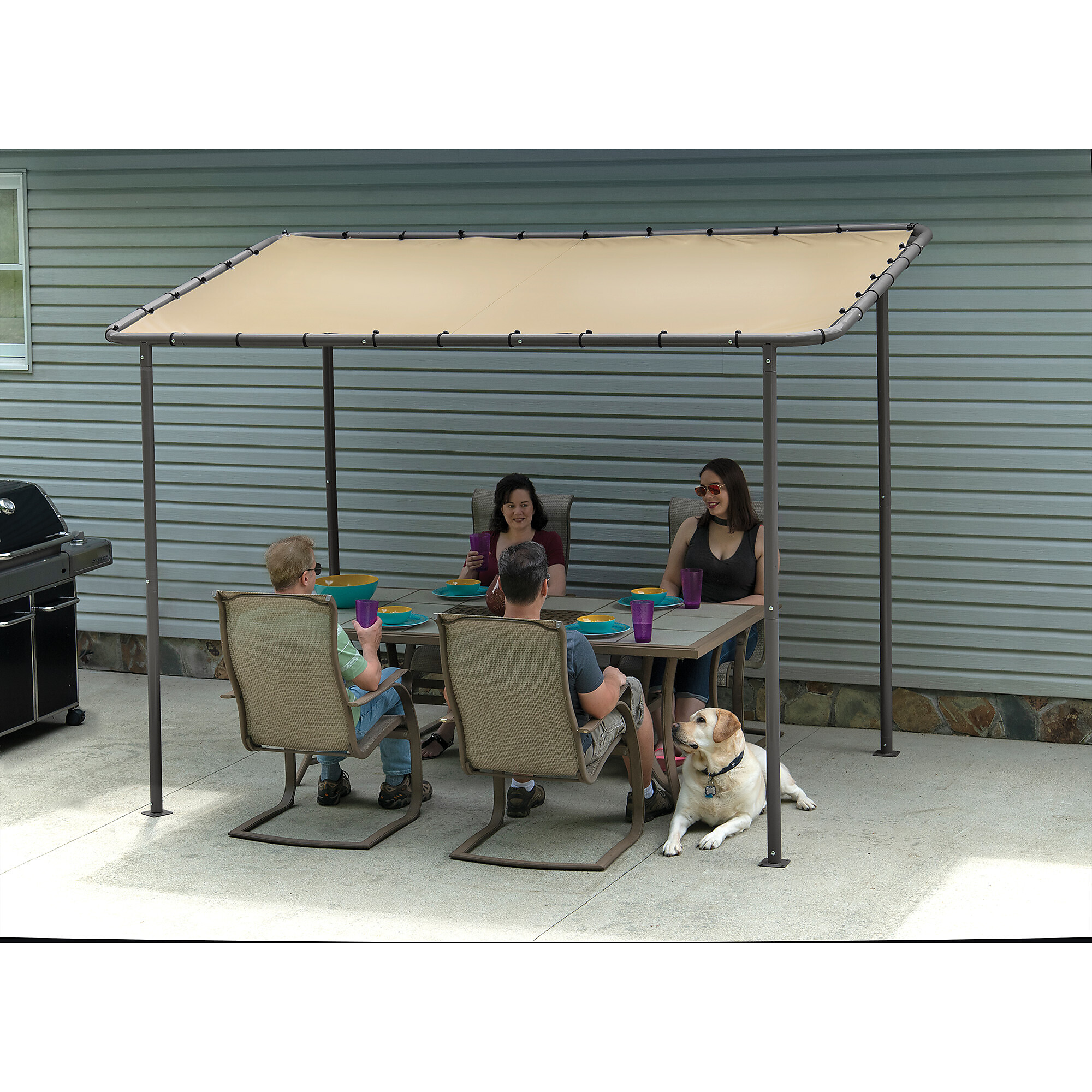 ShelterLogic Solano Gazebo Canopy - 10ft. x 6ft., Polyester, Tan, Model#  22516 | Northern Tool