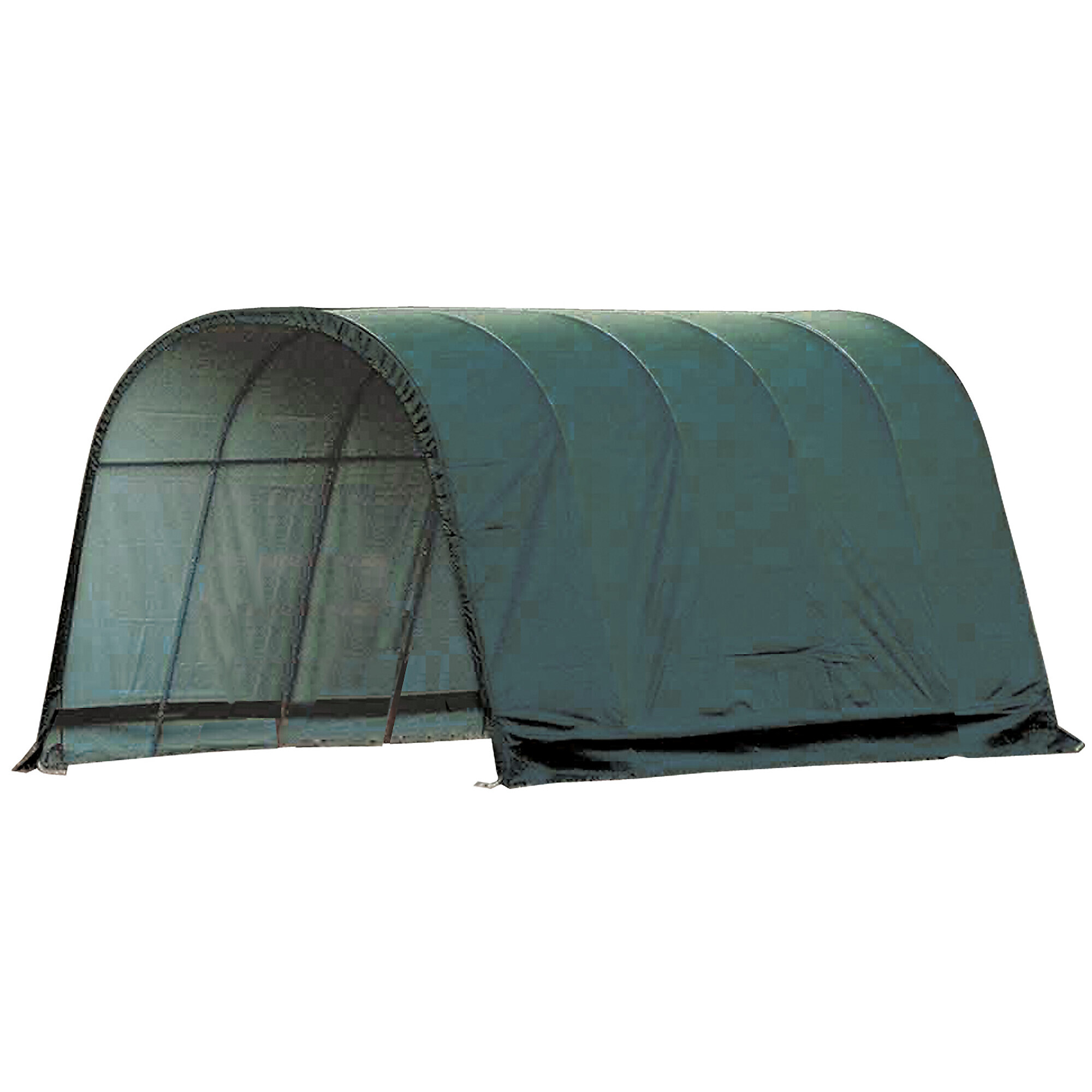 ShelterLogic Run-In Shelter - 13ft. x 20ft., Steel Frame, Waterproof Polyethylene, Model# 51351